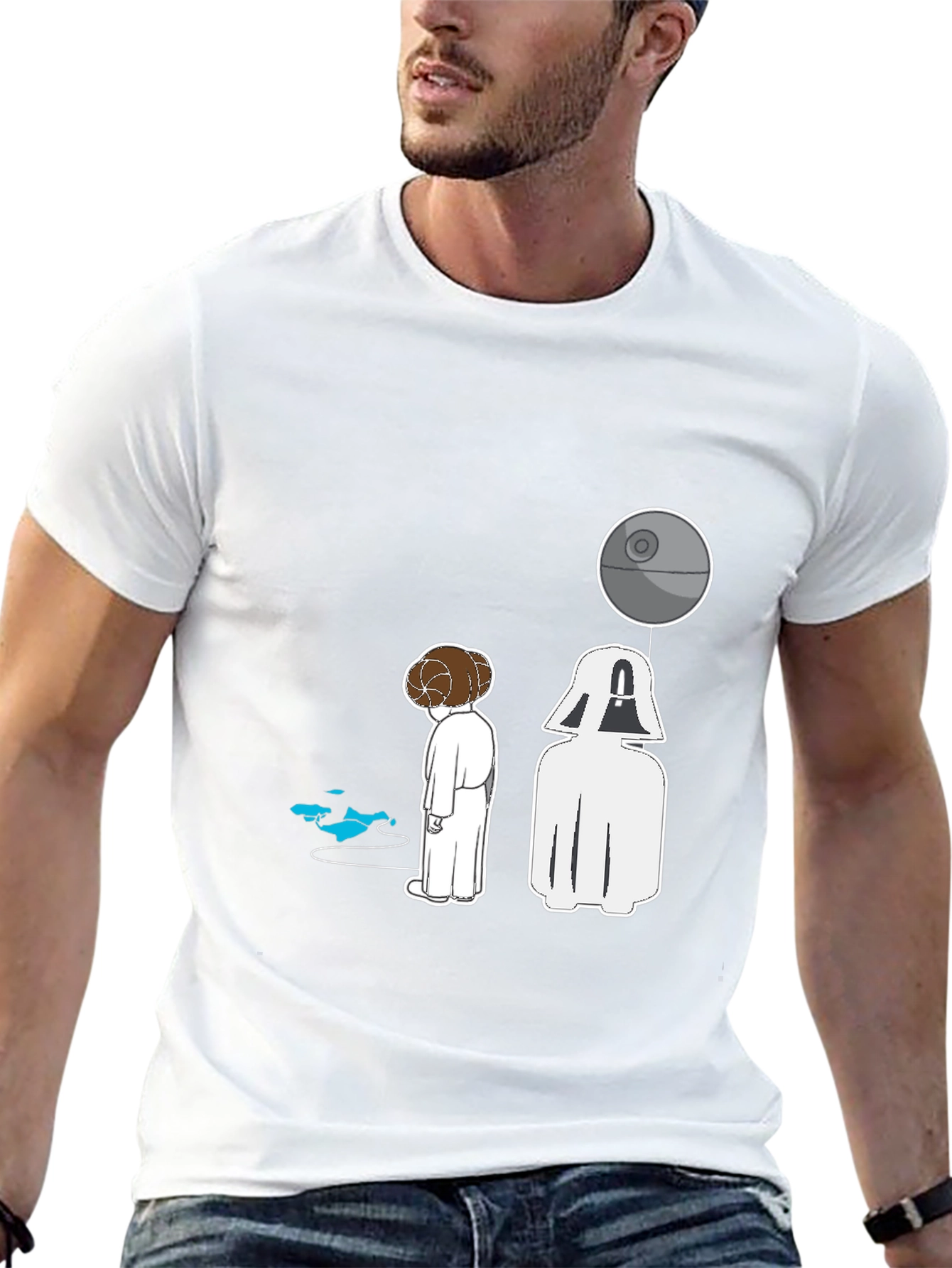 Star Wars T-Shirt - Princess Leia and Darth Vader