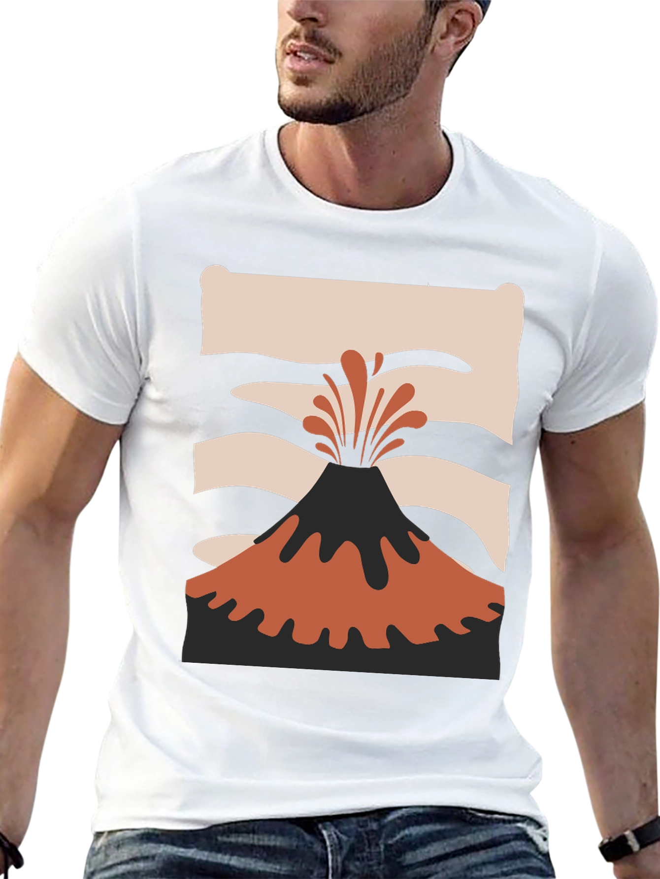 Volcano Graphic Tee - Eruption Style