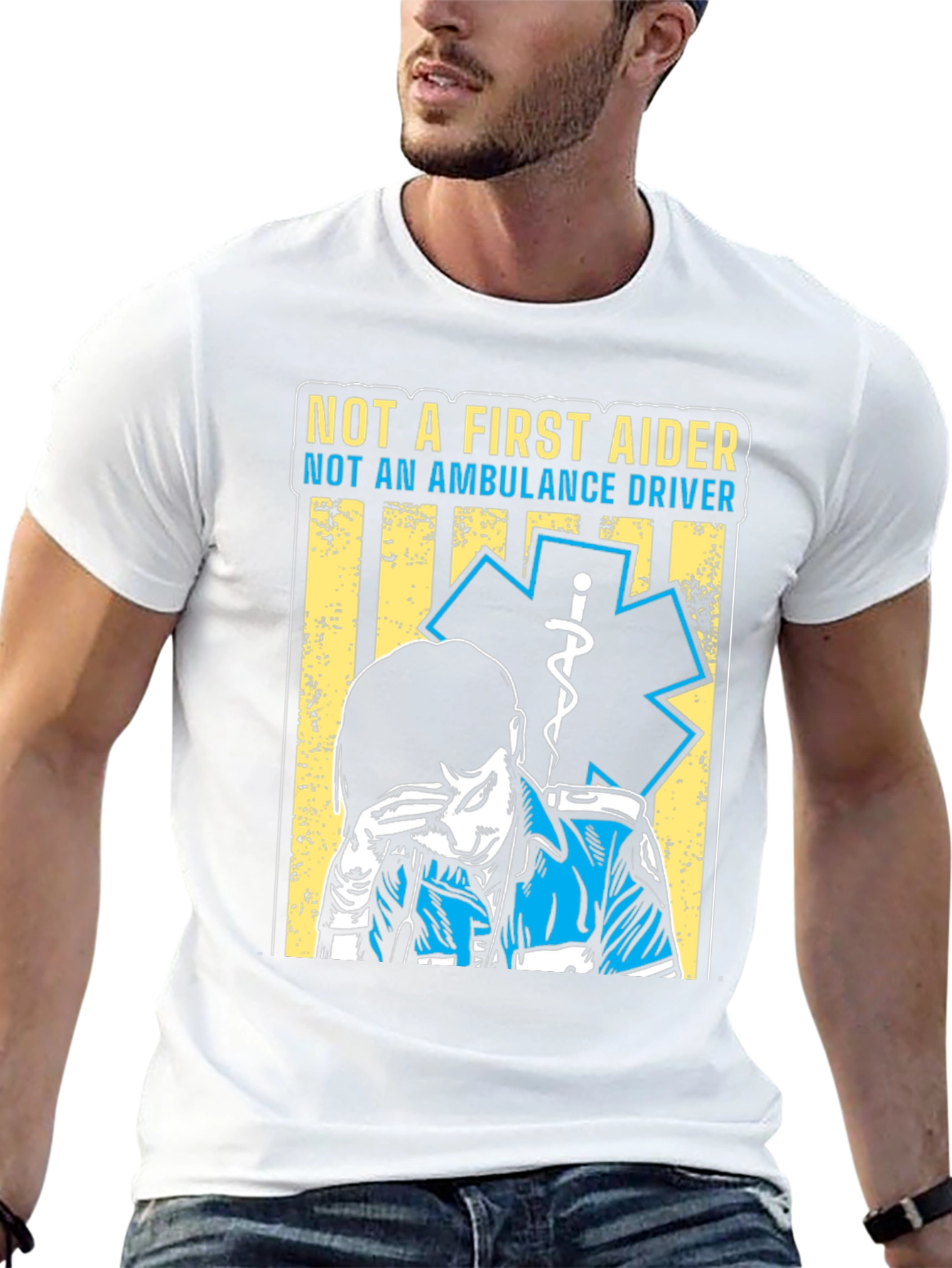 Not A First Aider T-Shirt - EMT Design