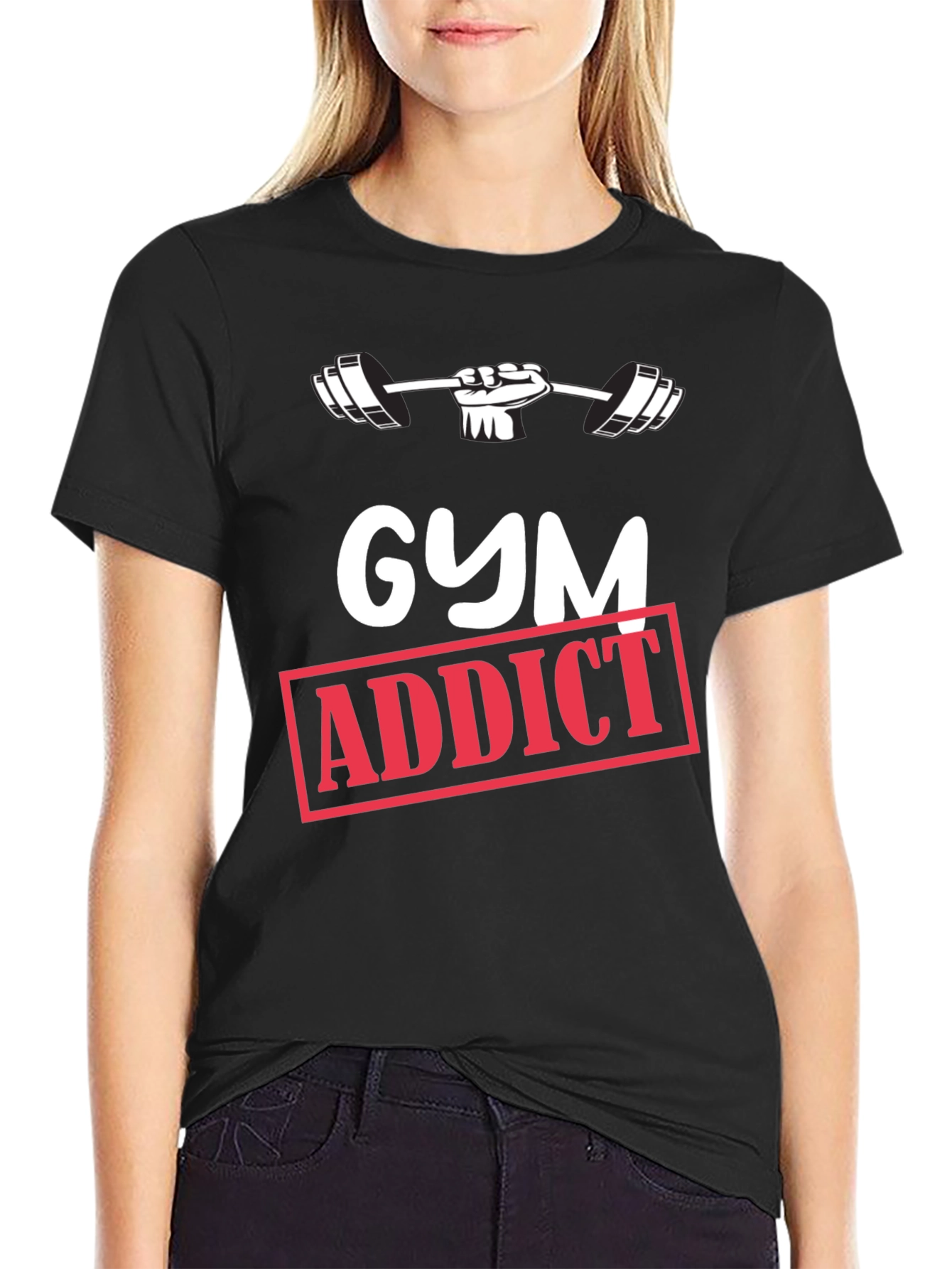 Gym Addict Black T-Shirt