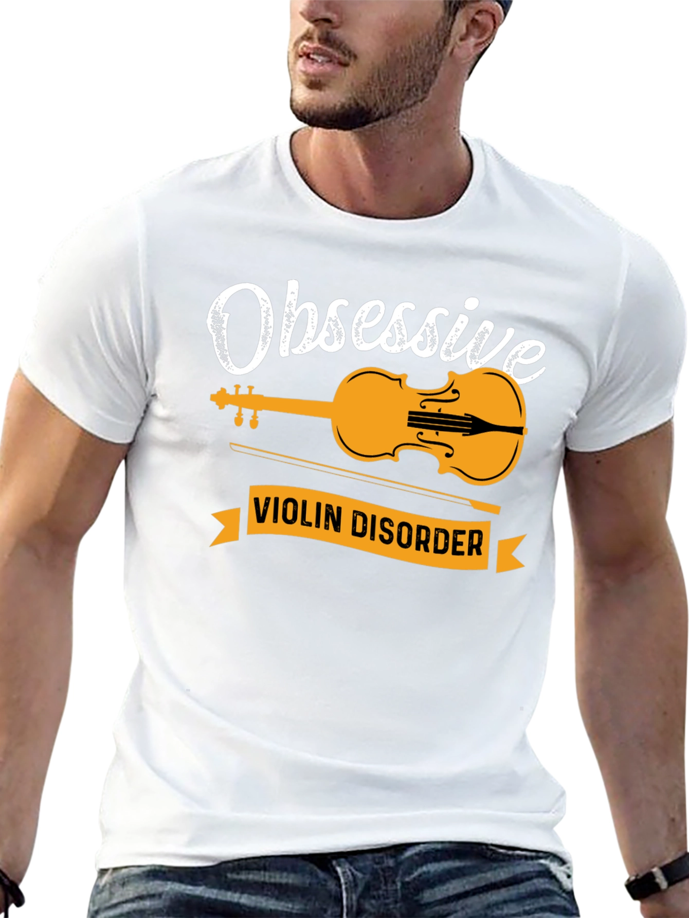 Obsessive Violin Disorder Black T-Shirt