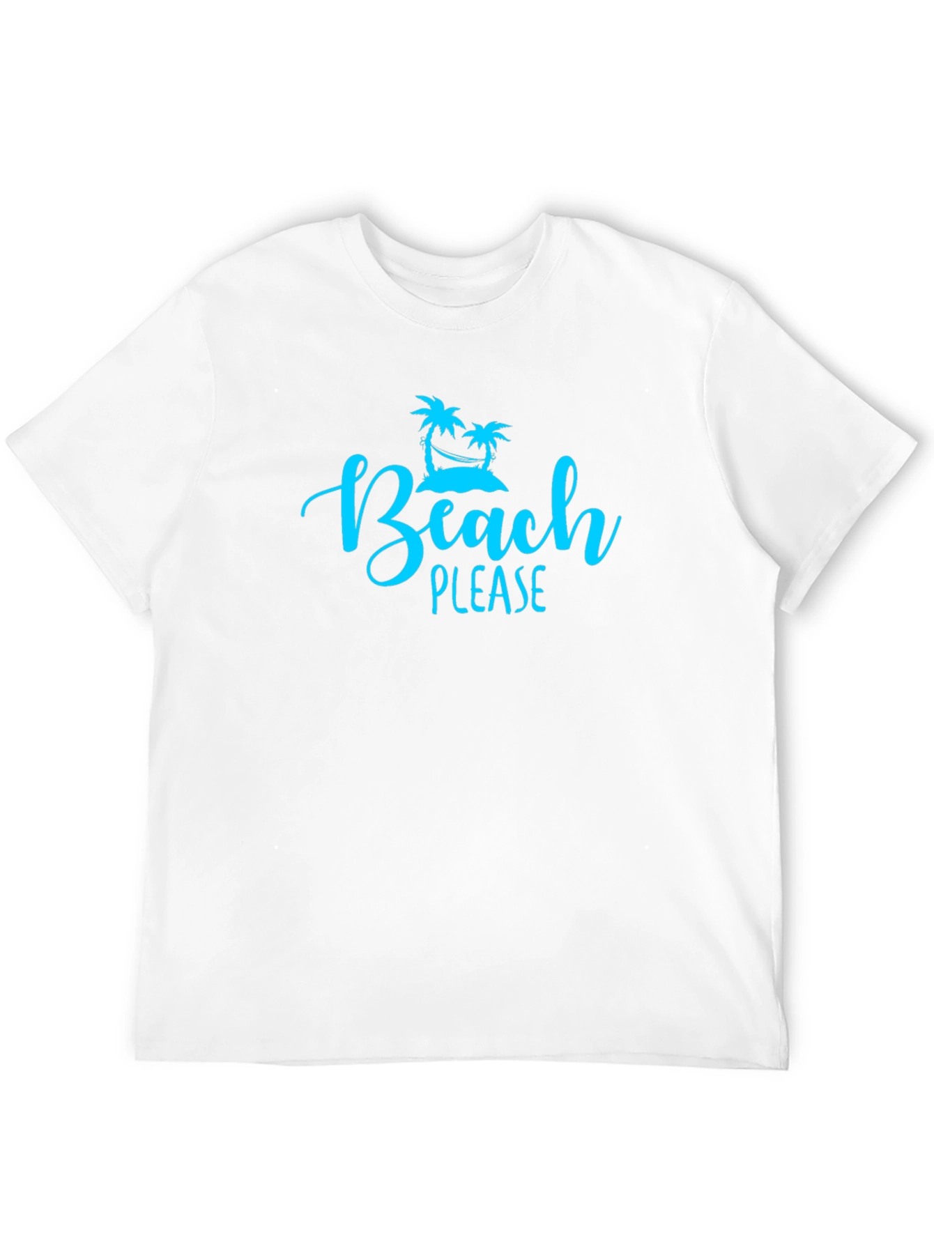 Beach Please Graphic Tee - Black