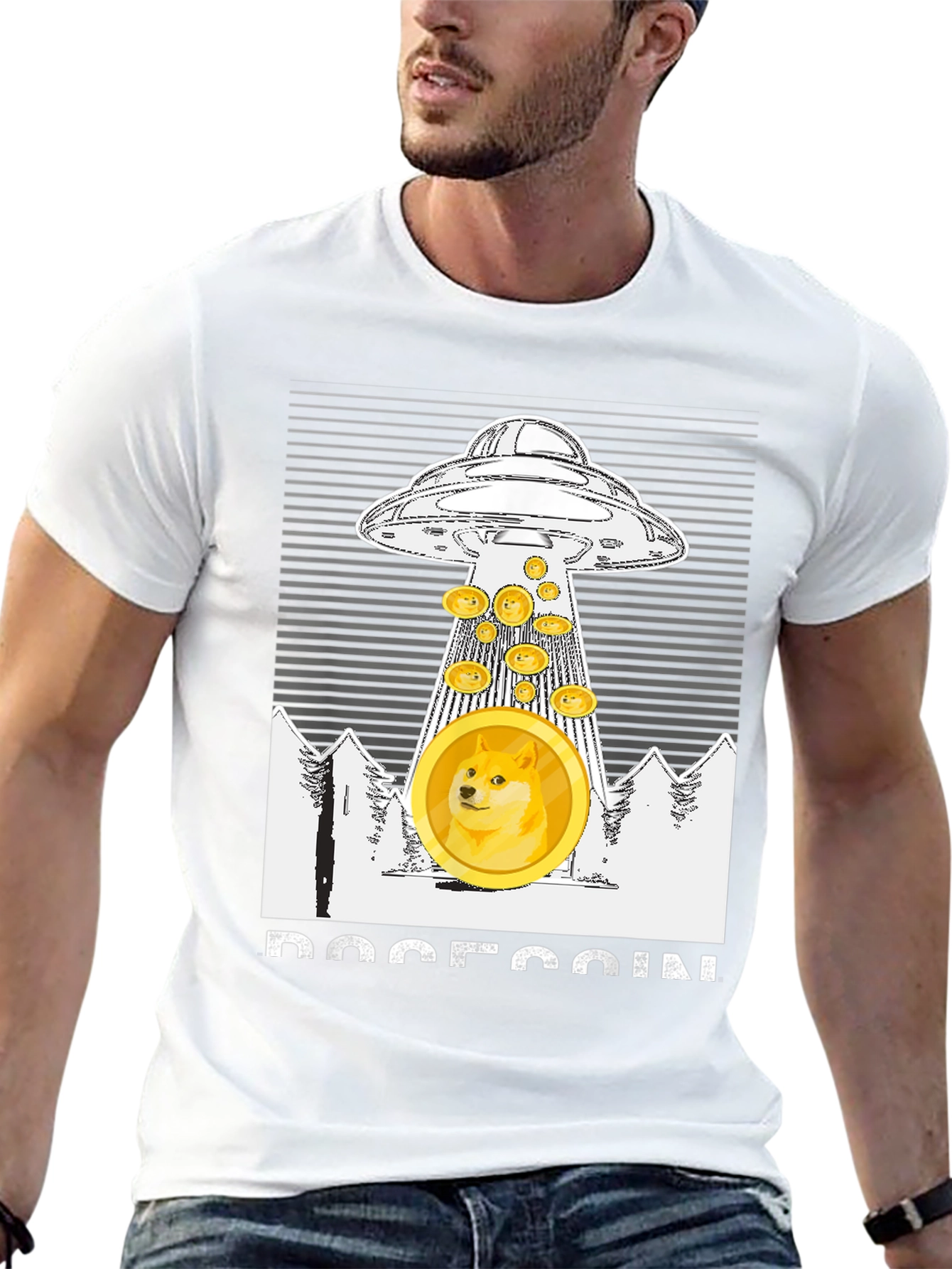 Dogecoin UFO T-Shirt - Crypto Meme Apparel