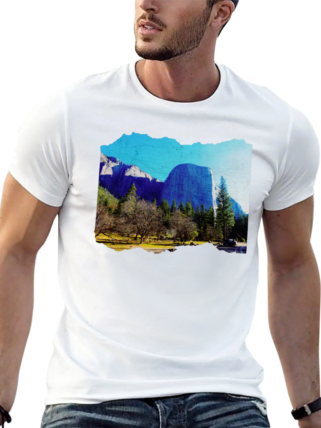 Mountain Graphic Tee - Scenic Black T-Shirt