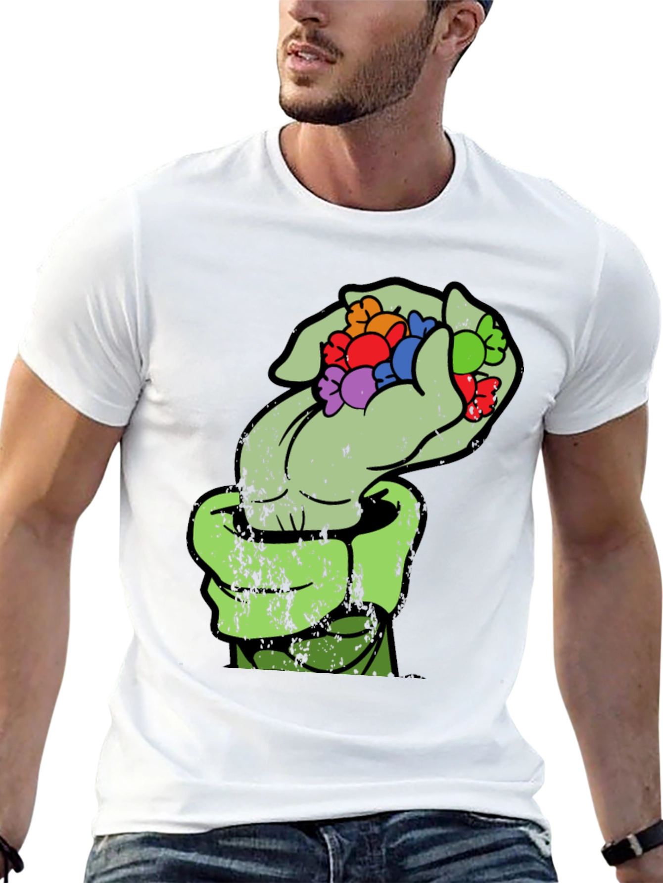 Halloween Candy Monster Hand T-Shirt