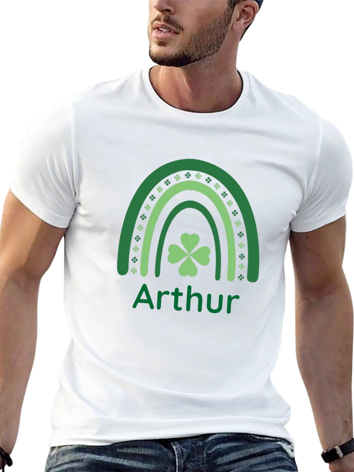 Personalized St. Patricks Day Rainbow T-Shirt