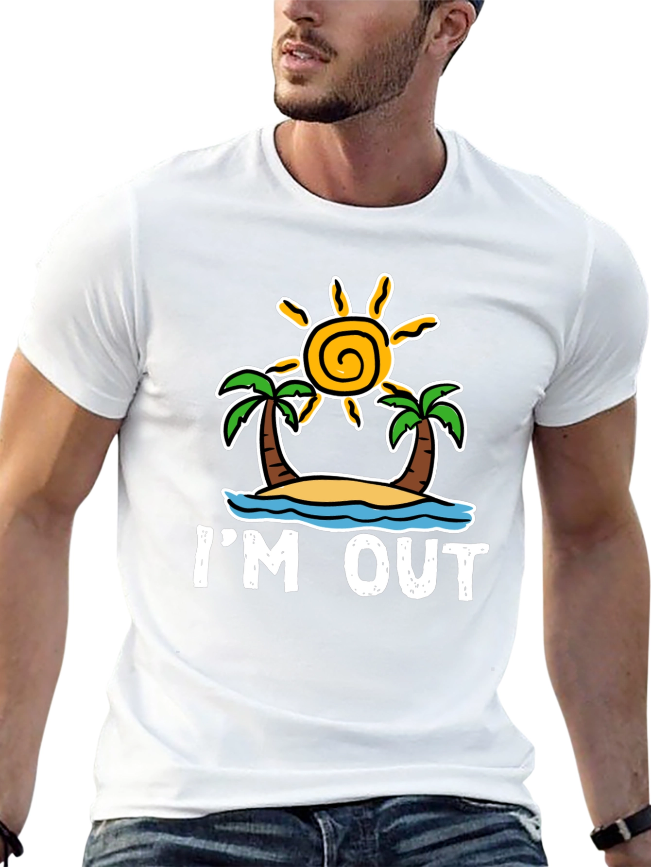 Im Out T-Shirt: Beach Island Getaway Tee