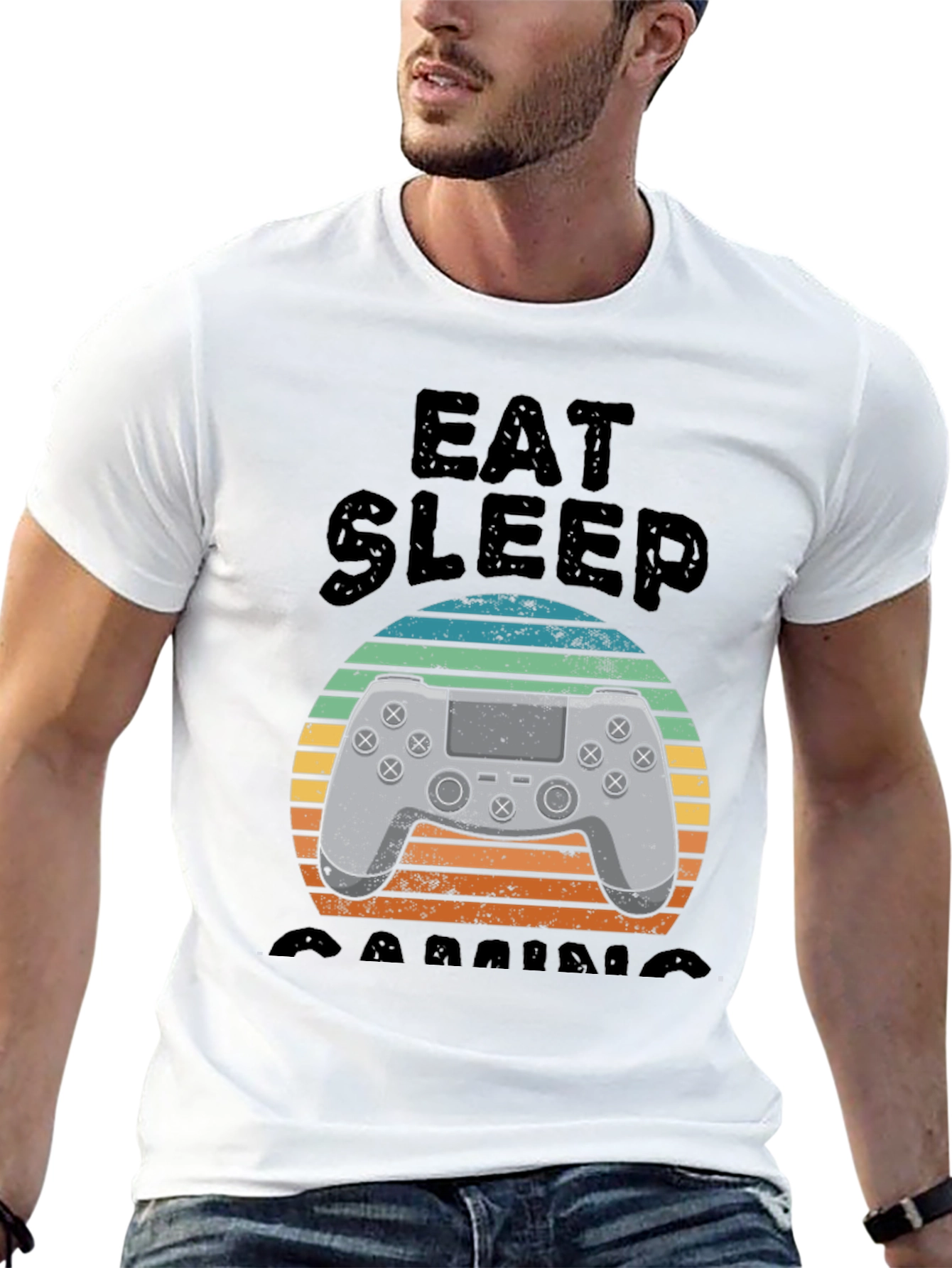 Eat Sleep Gaming T-Shirt - Gamer Lifestyle Apparel