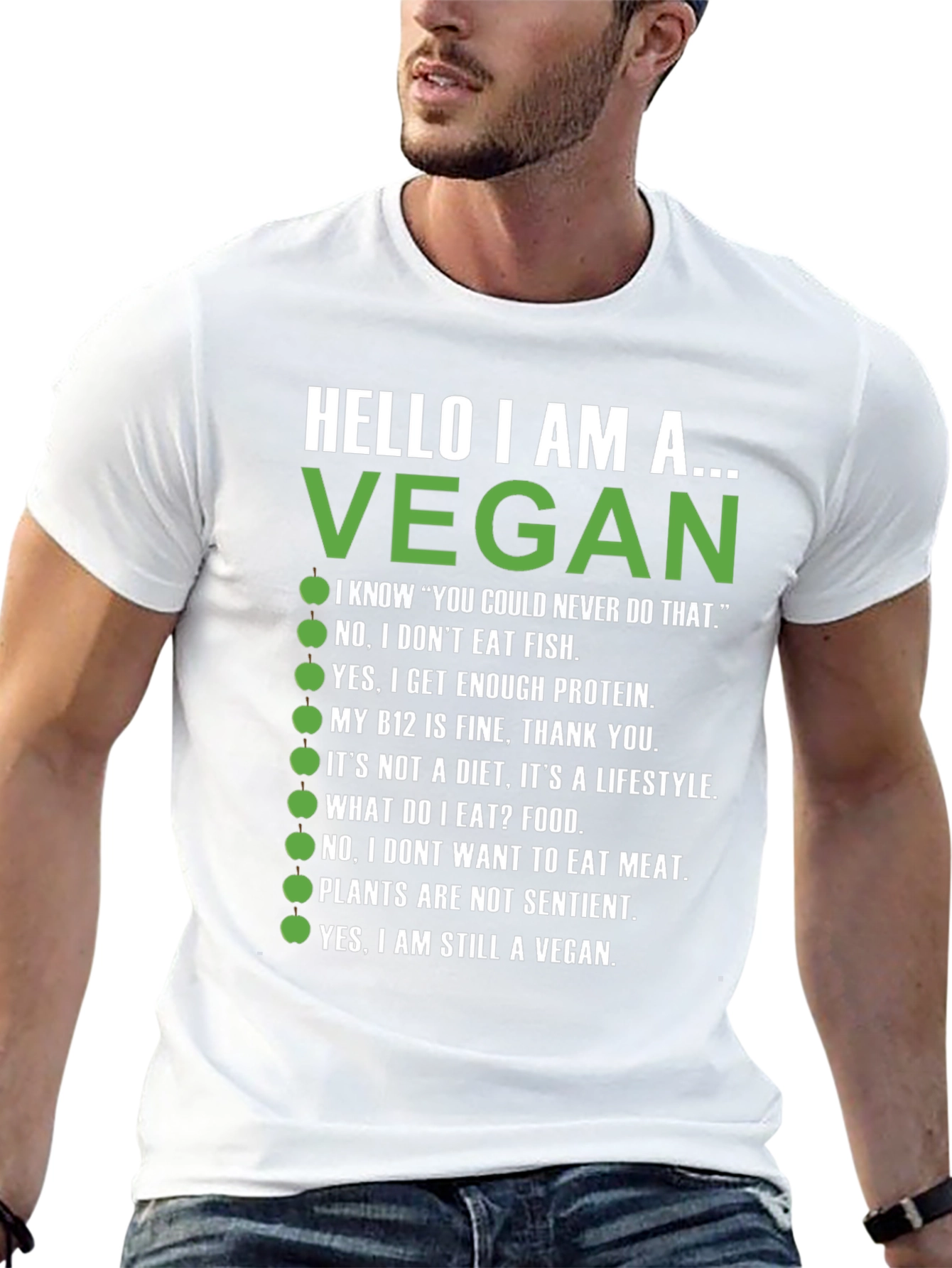 Vegan T-Shirt - Hello I Am A Vegan