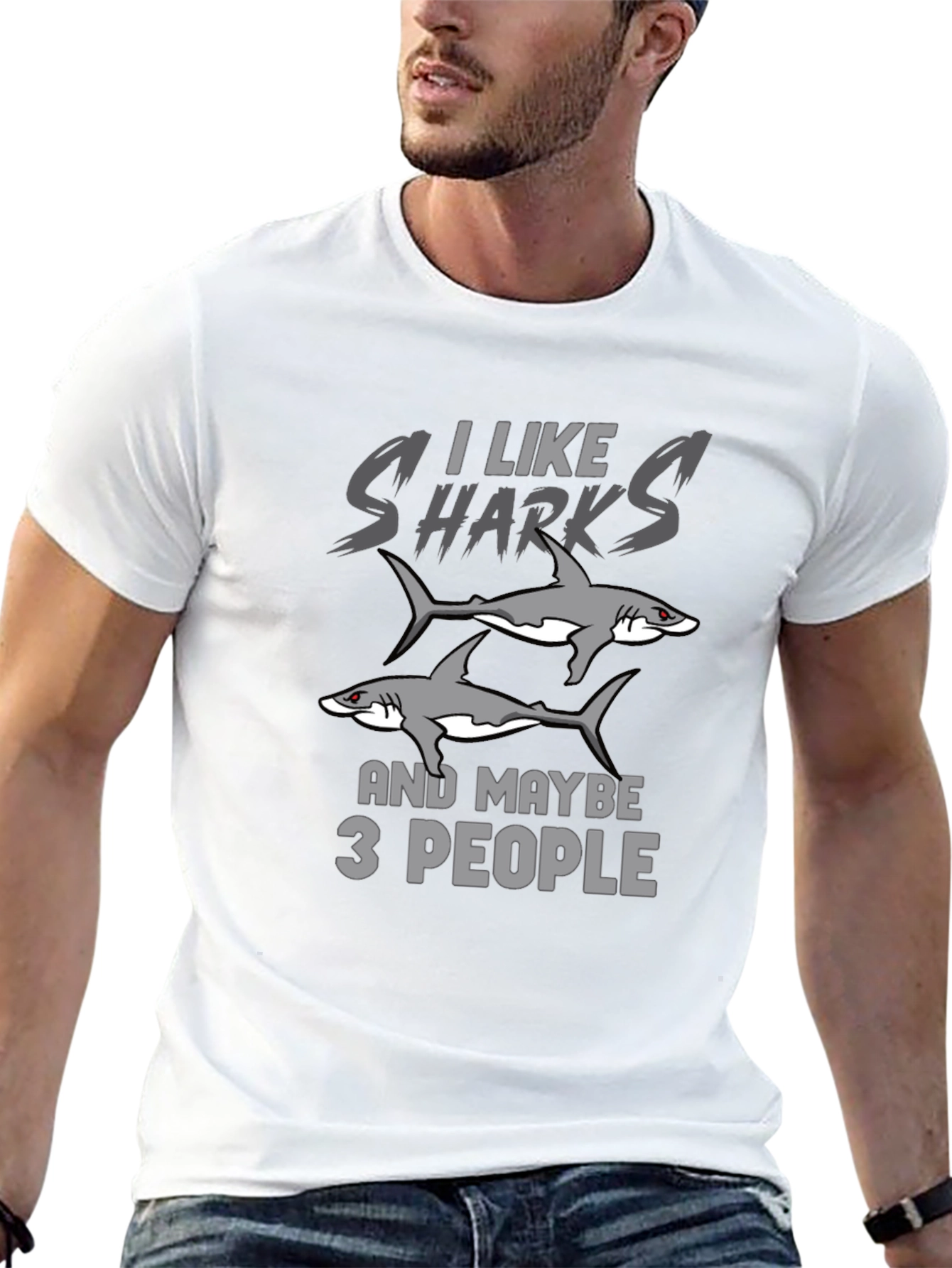 I Like Sharks T-Shirt - Graphic Tee - Unisex
