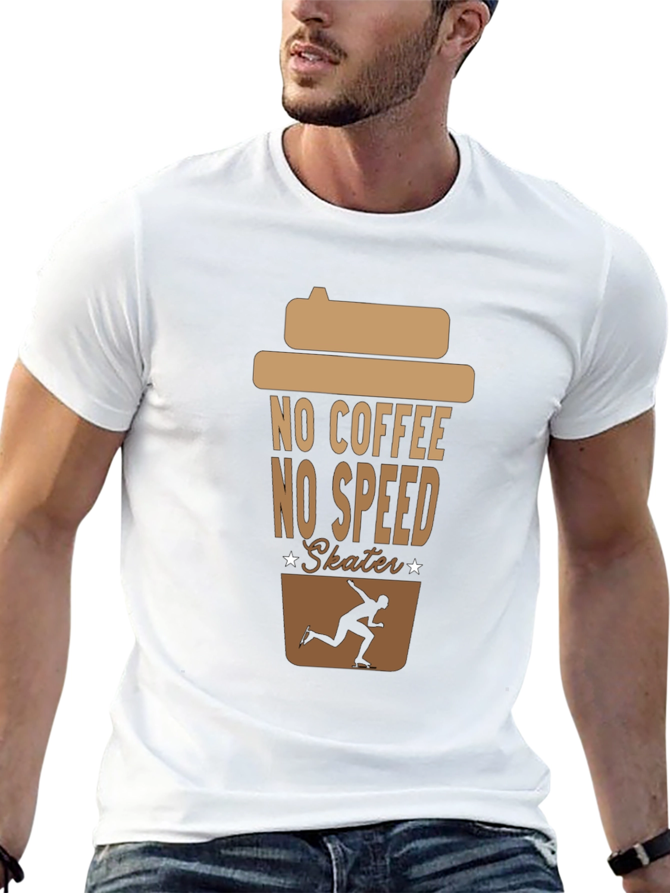 No Coffee No Speed Skater T-Shirt