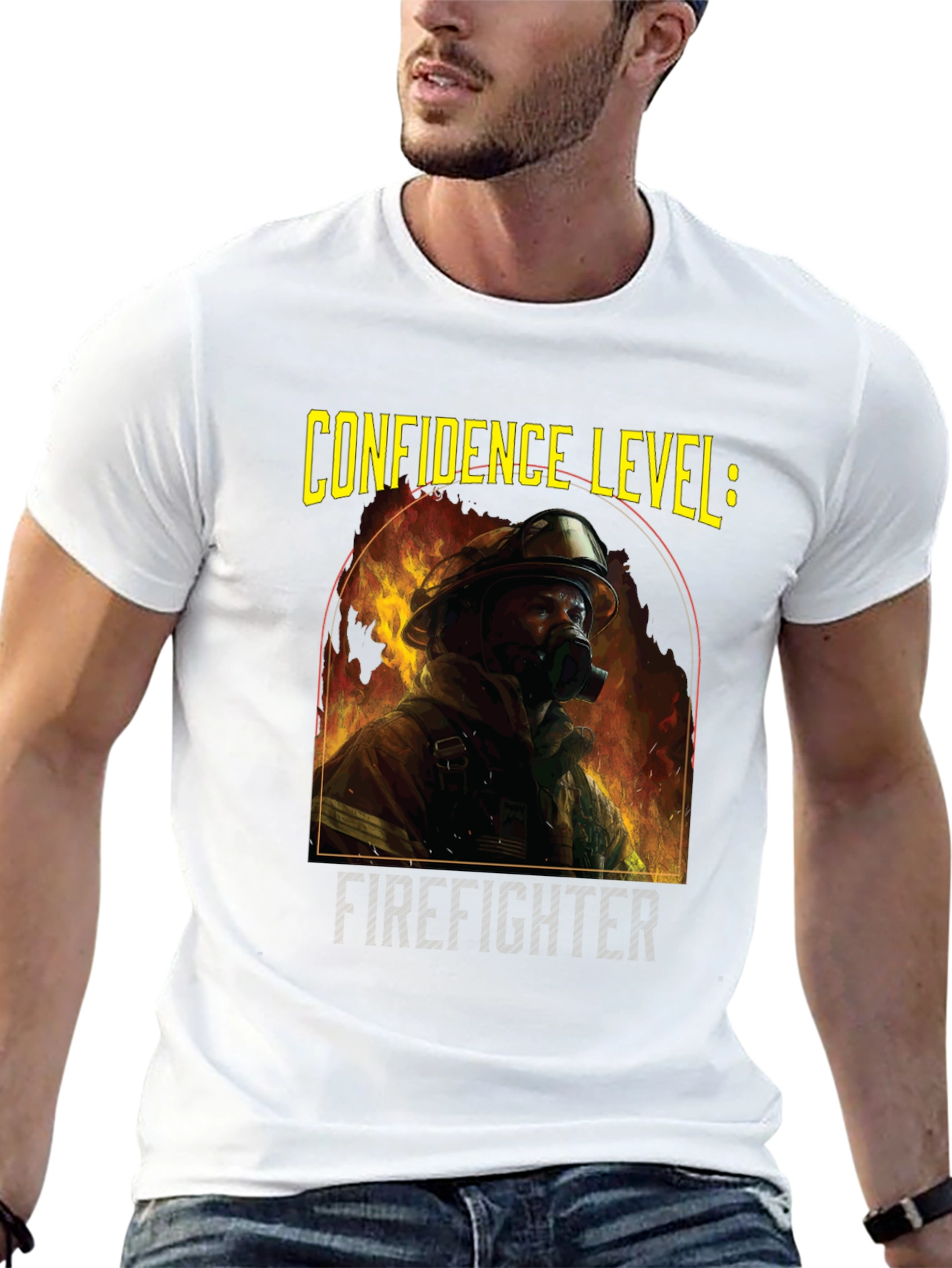 Confidence Level: Firefighter Graphic T-Shirt