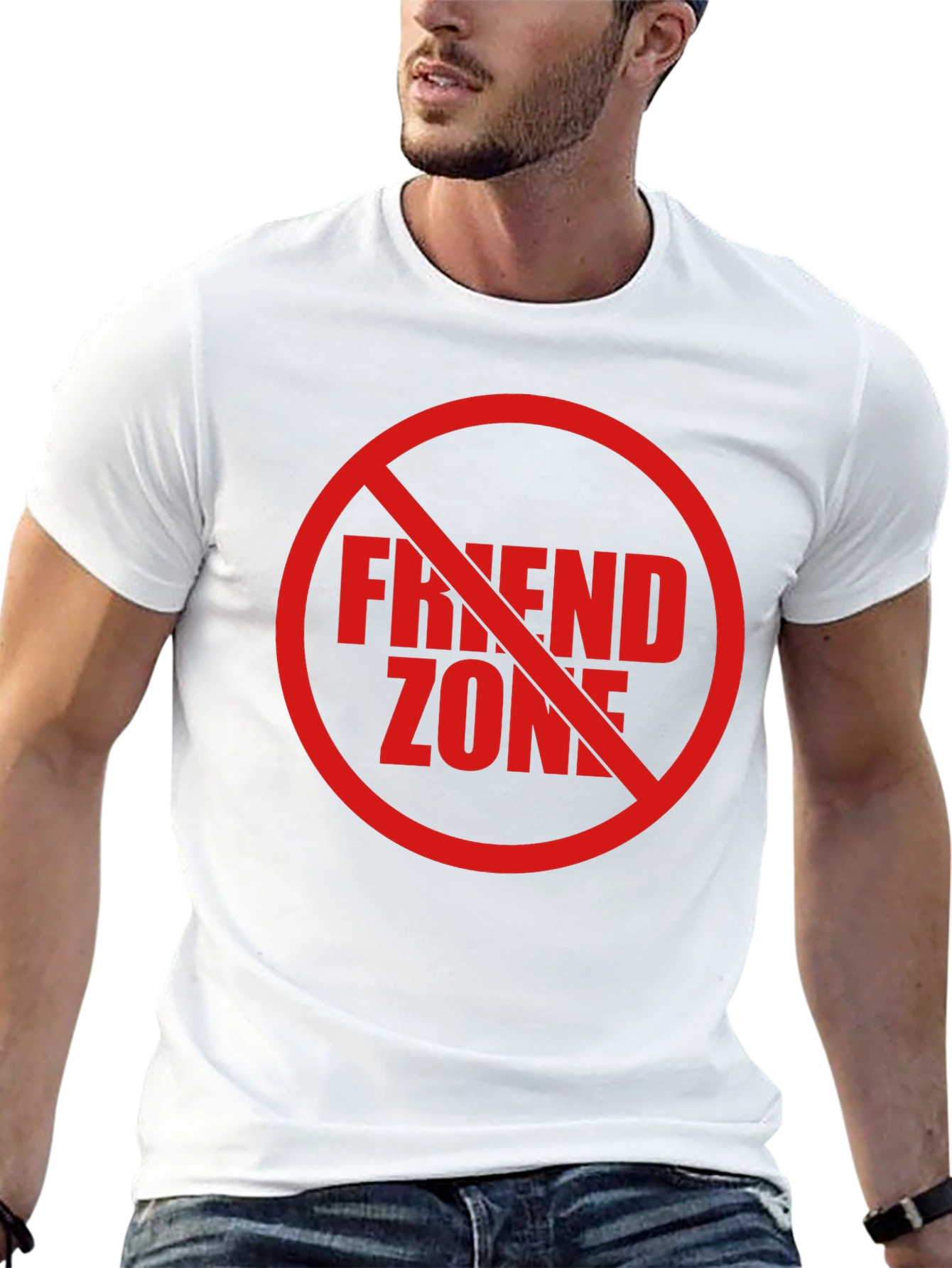 No Friend Zone Graphic Tee - Black Casual Shirt