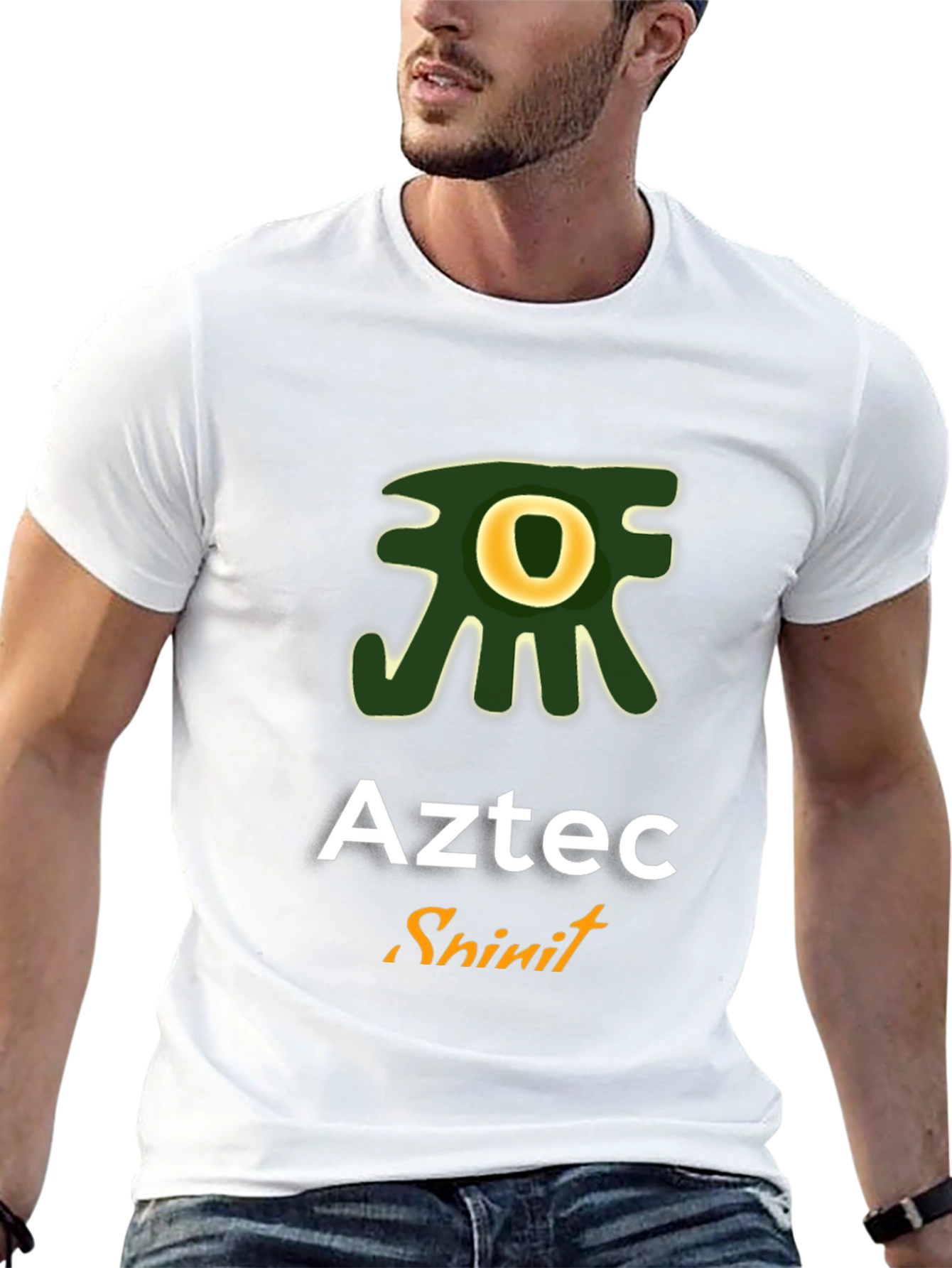 Aztec Spirit Graphic Tee - Stylish Black T-Shirt