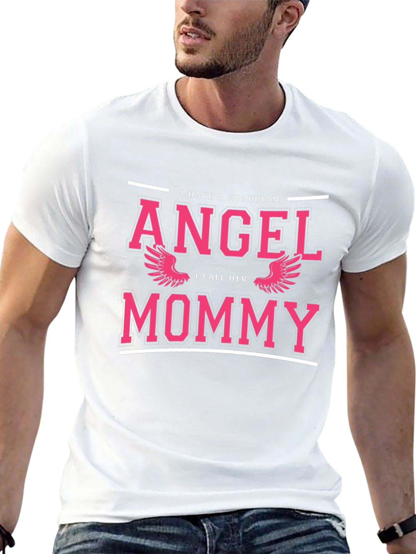 Guardian Angel Mommy Graphic T-Shirt