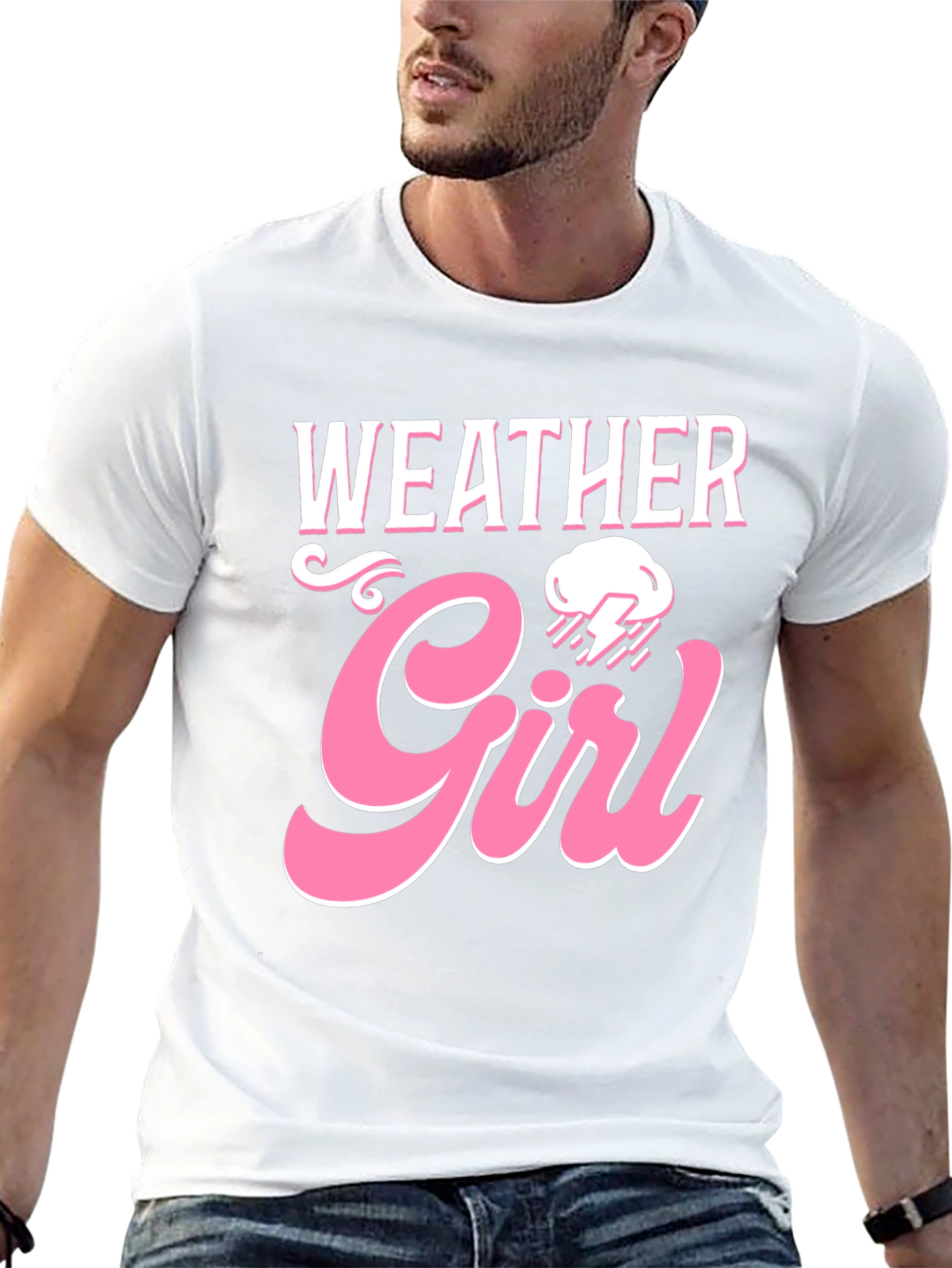 Weather Girl Graphic Tee - Trendy Womens Black T-Shirt