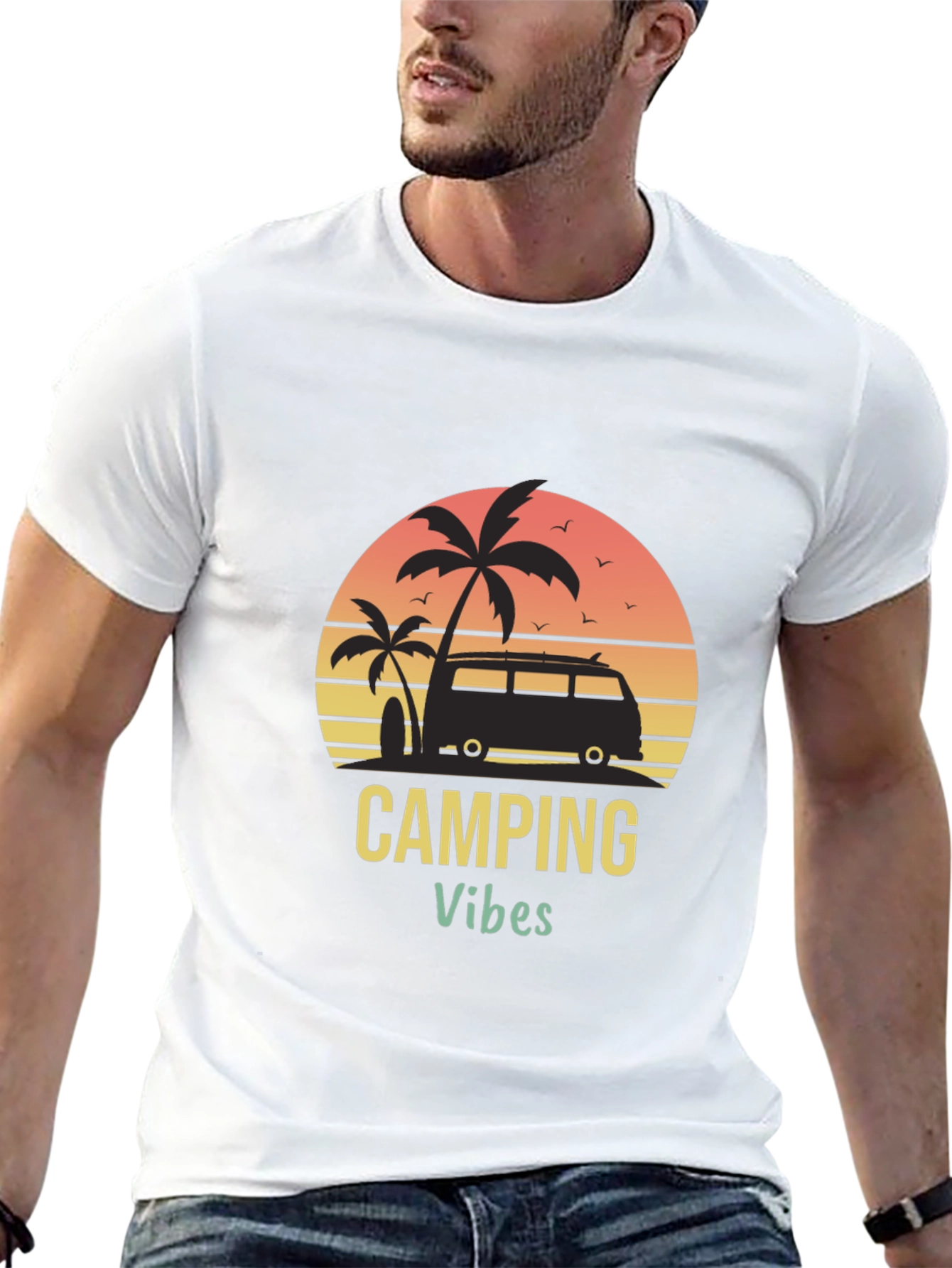 Camping Vibes Graphic T-Shirt