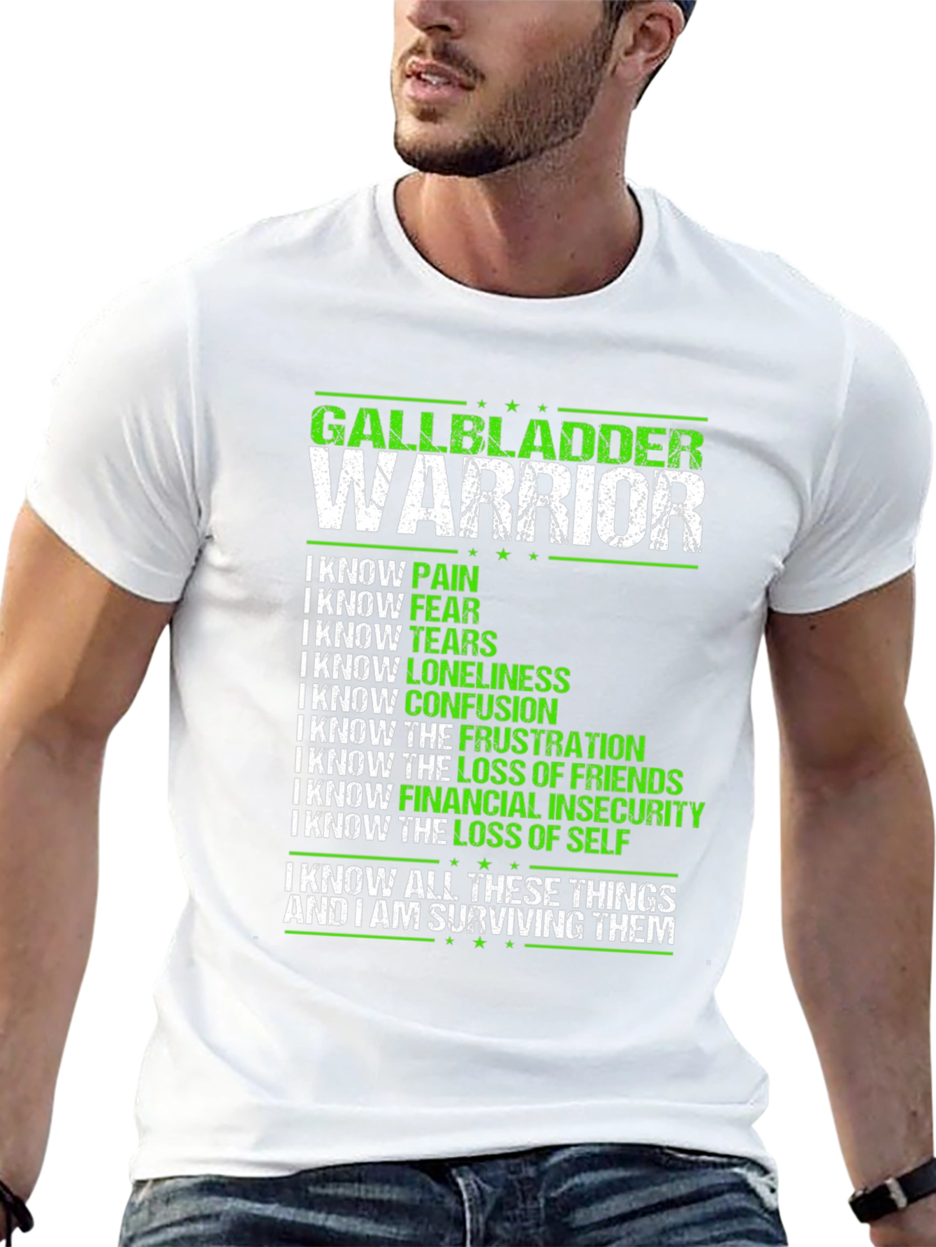 Gallbladder Warrior T-Shirt - Inspirational Awareness Tee