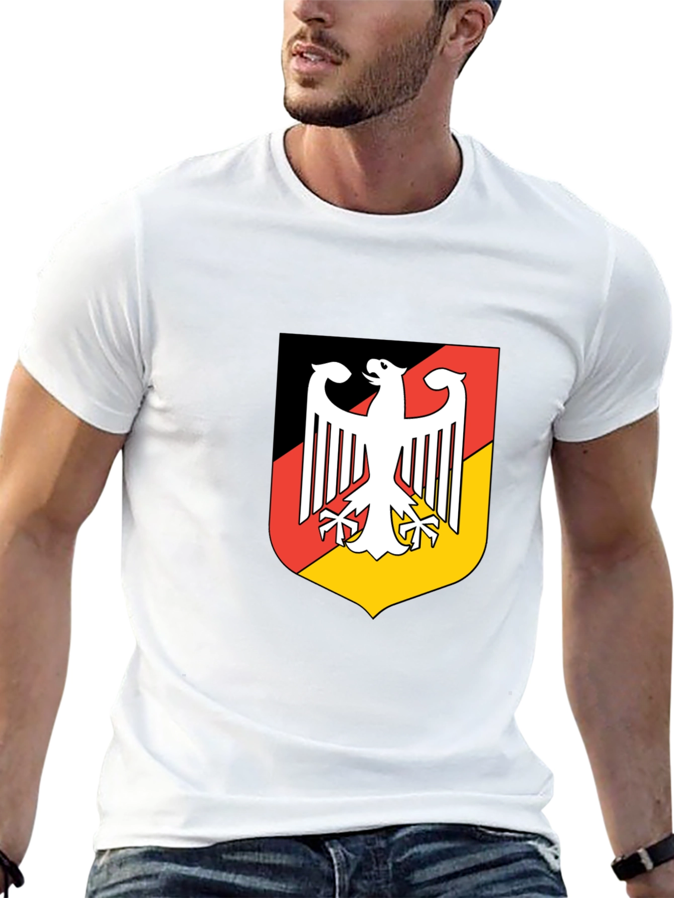 German Coat of Arms Graphic Black T-Shirt