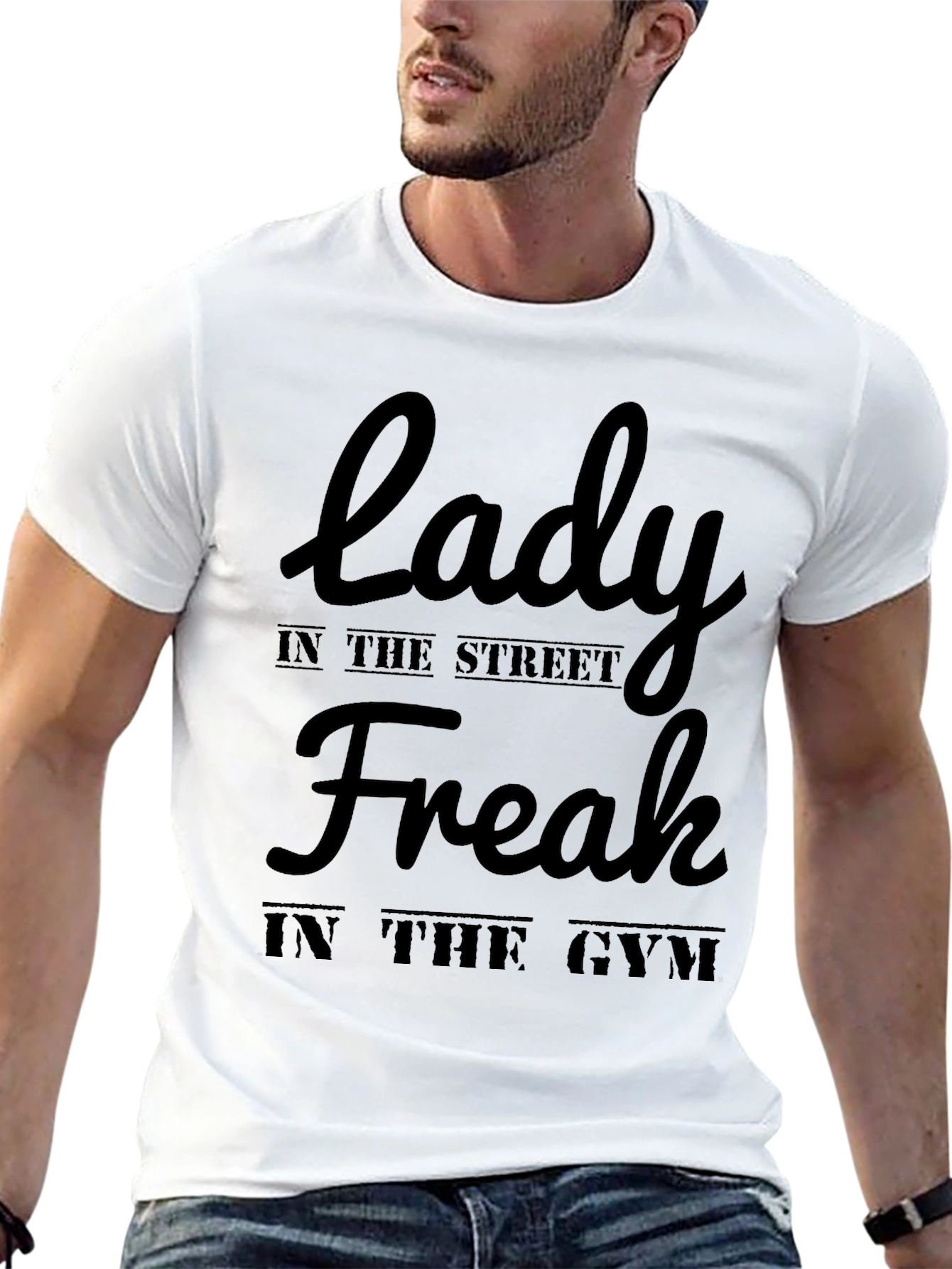 Lady Freak in the Street Gym Black T-Shirt