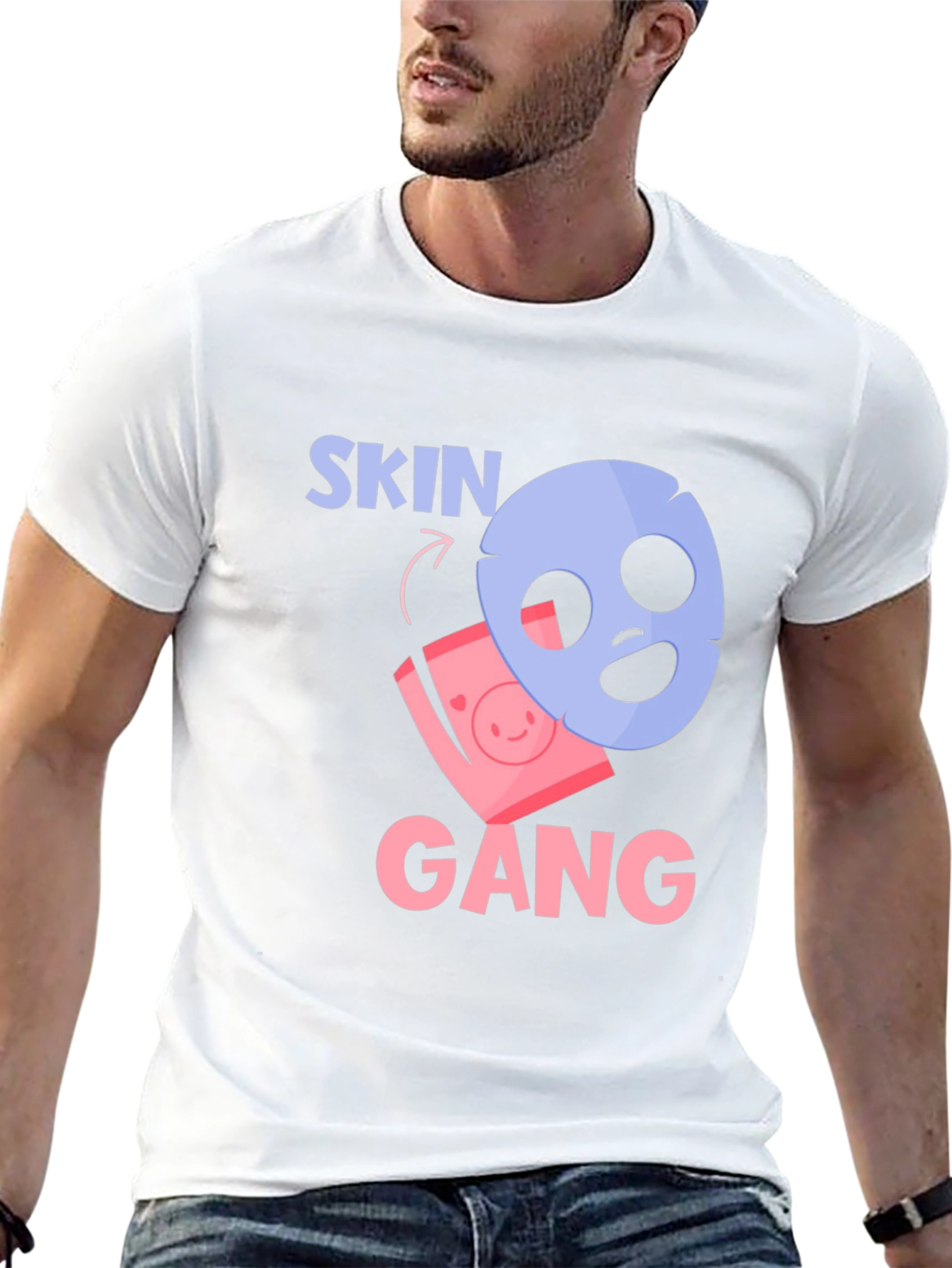 Skin Gang T-Shirt - Funny Beauty Mask Tee