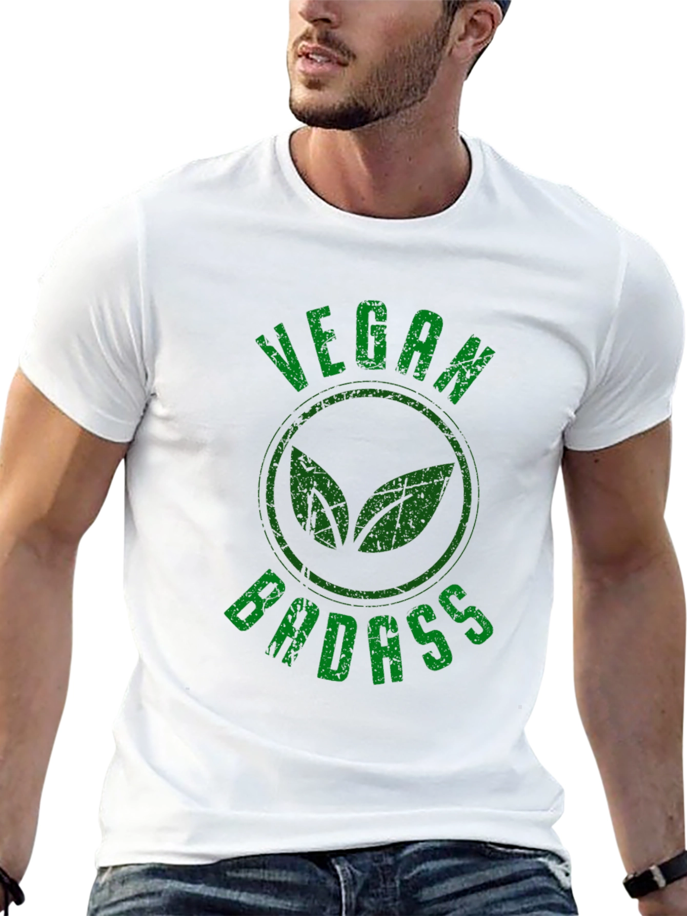 Vegan Badass Graphic T-Shirt - Black