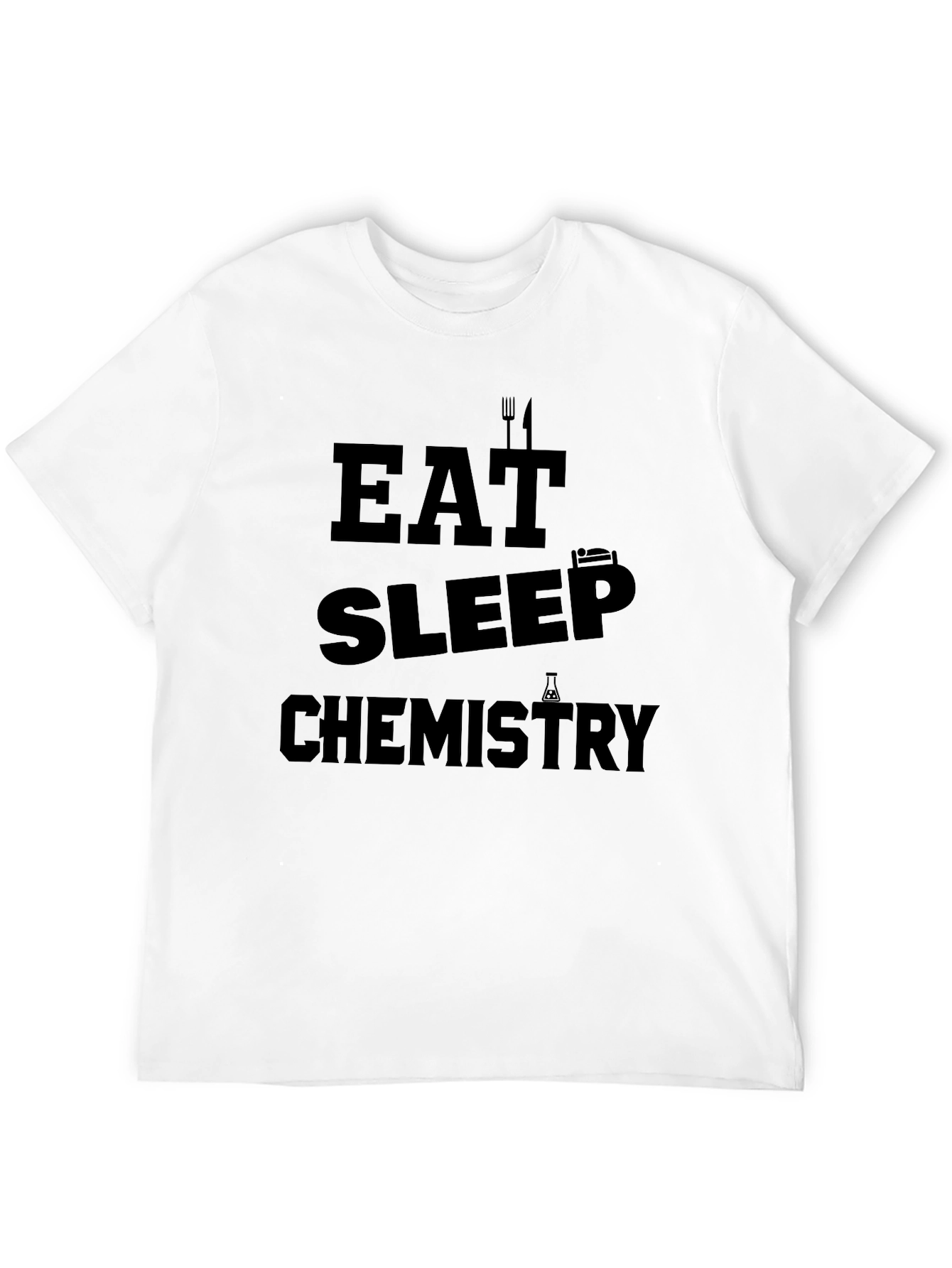 Eat Sleep Chemistry Black T-Shirt
