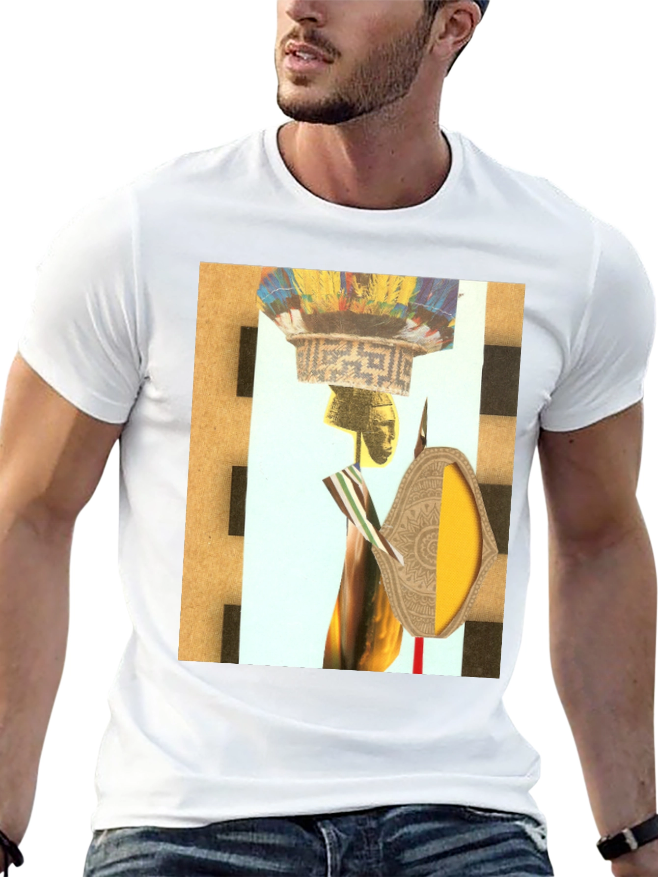 Abstract Graphic Print Tee