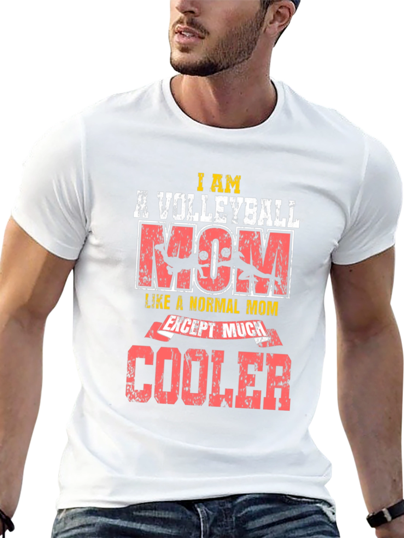 Volleyball Mom T-Shirt - Cool Mom Edition
