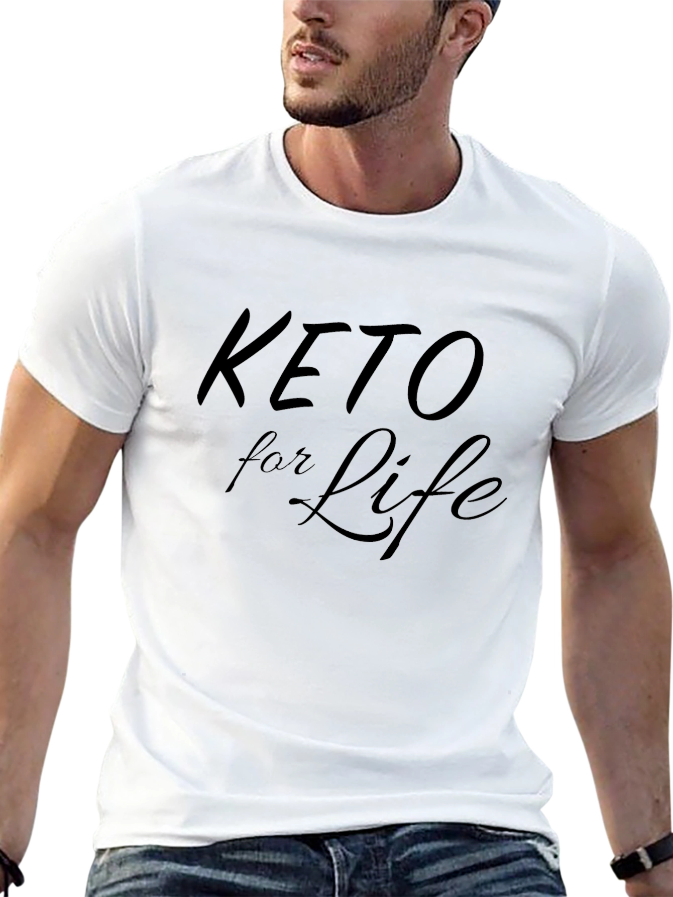 Keto for Life Graphic Tee - Black T-Shirt