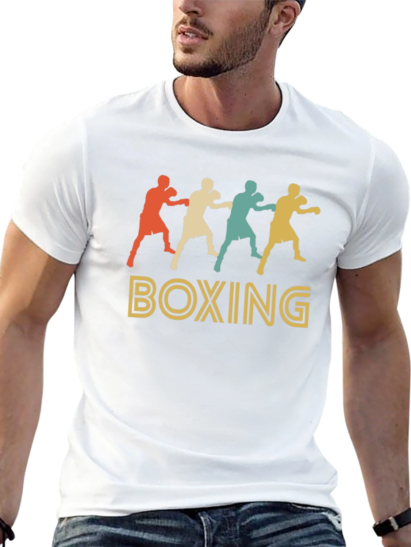 Retro Boxing Graphic T-Shirt - Stylish & Comfortable