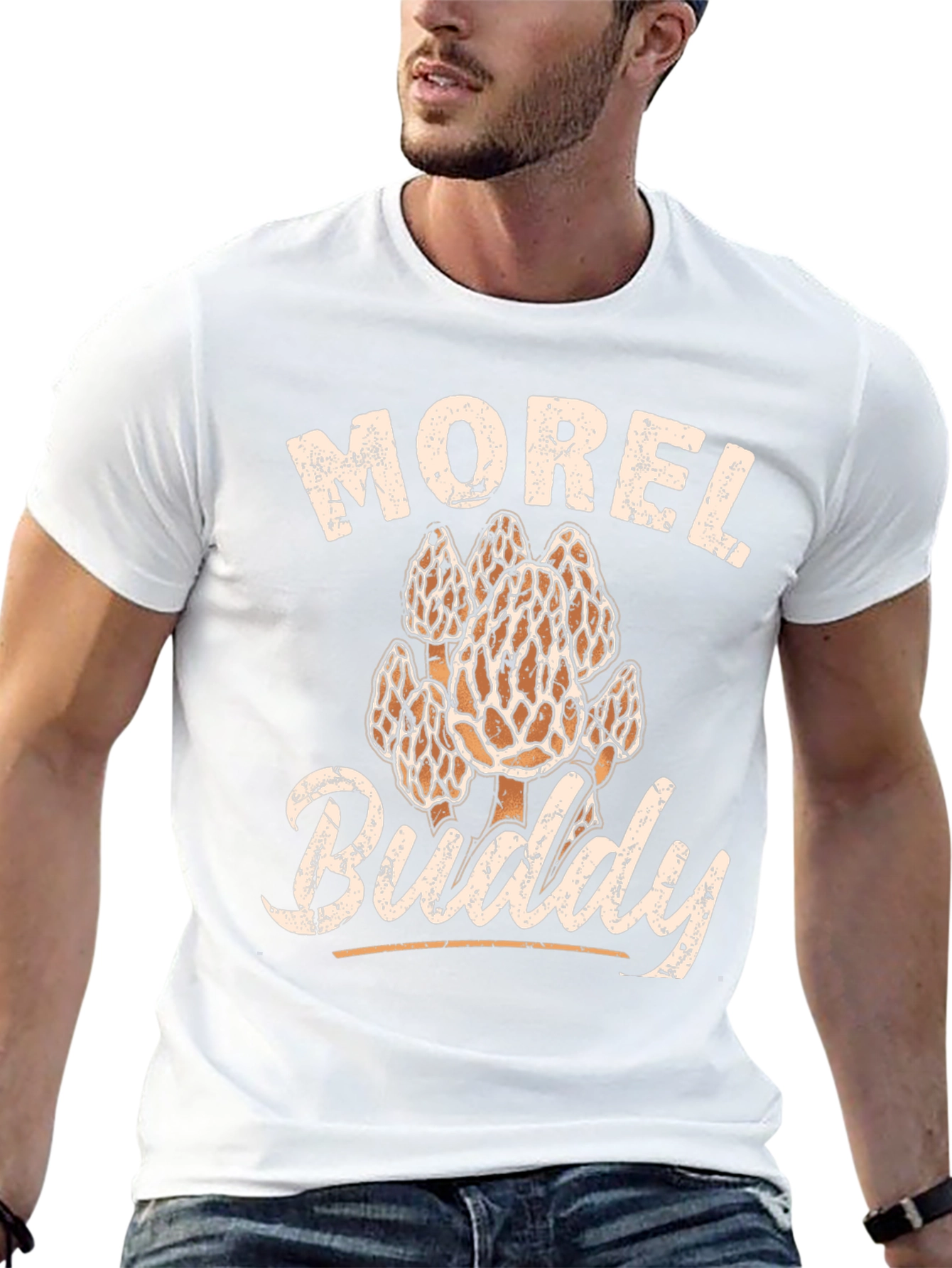 Morel Buddy T-Shirt - Mushroom Hunting Apparel
