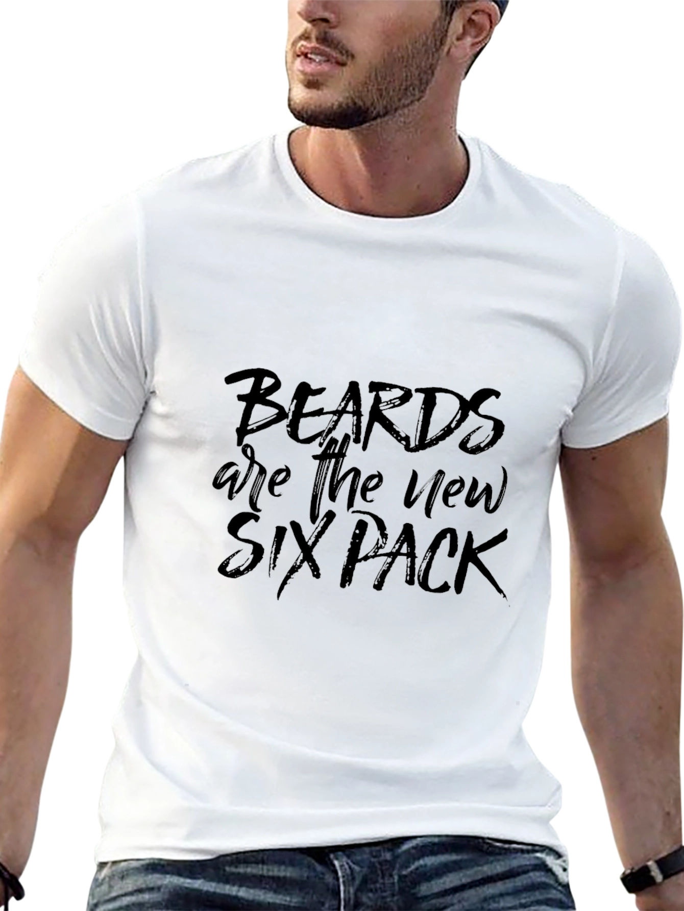 Beards are the New Six Pack Graphic Tee