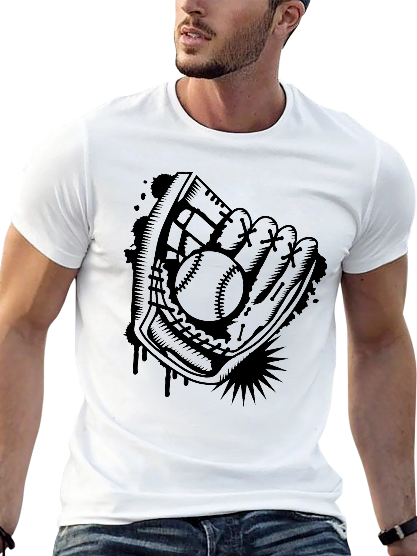 Baseball Glove Graphic T-Shirt