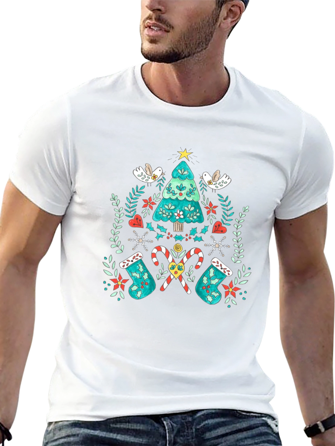 Festive Christmas Tree T-Shirt
