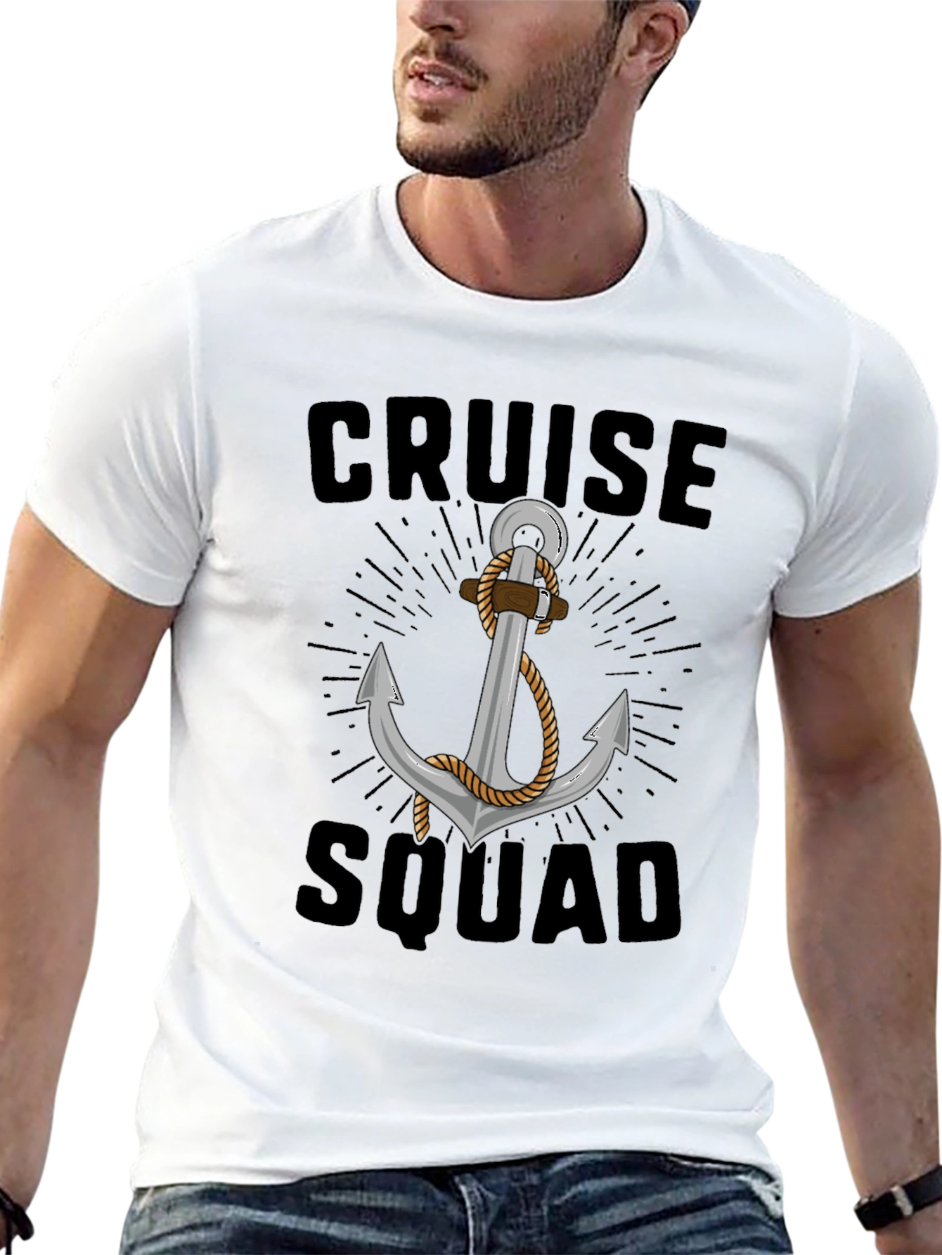 Cruise Squad Anchor Graphic T-Shirt