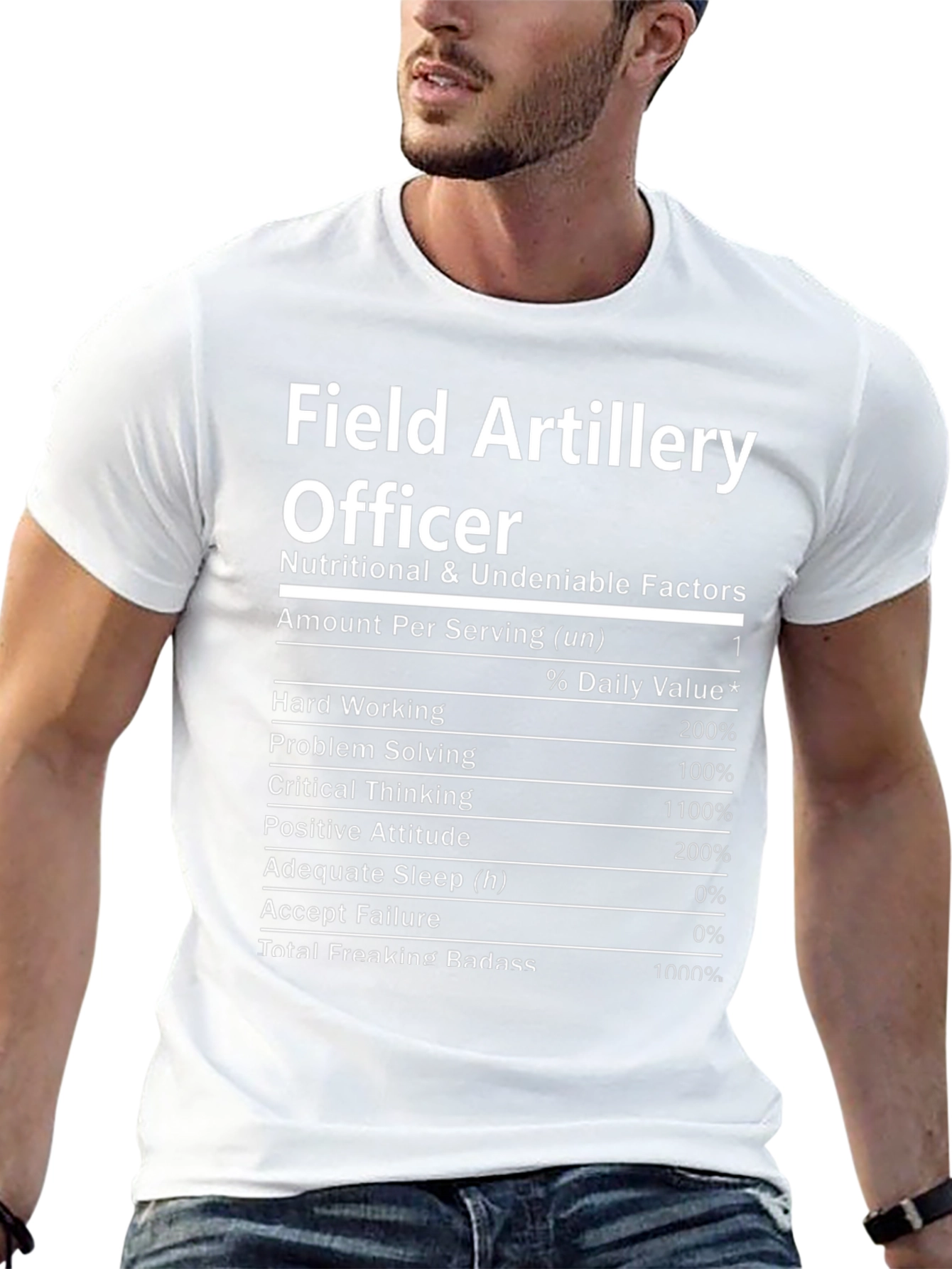 Field Artillery Officer Nutritional Facts T-Shirt