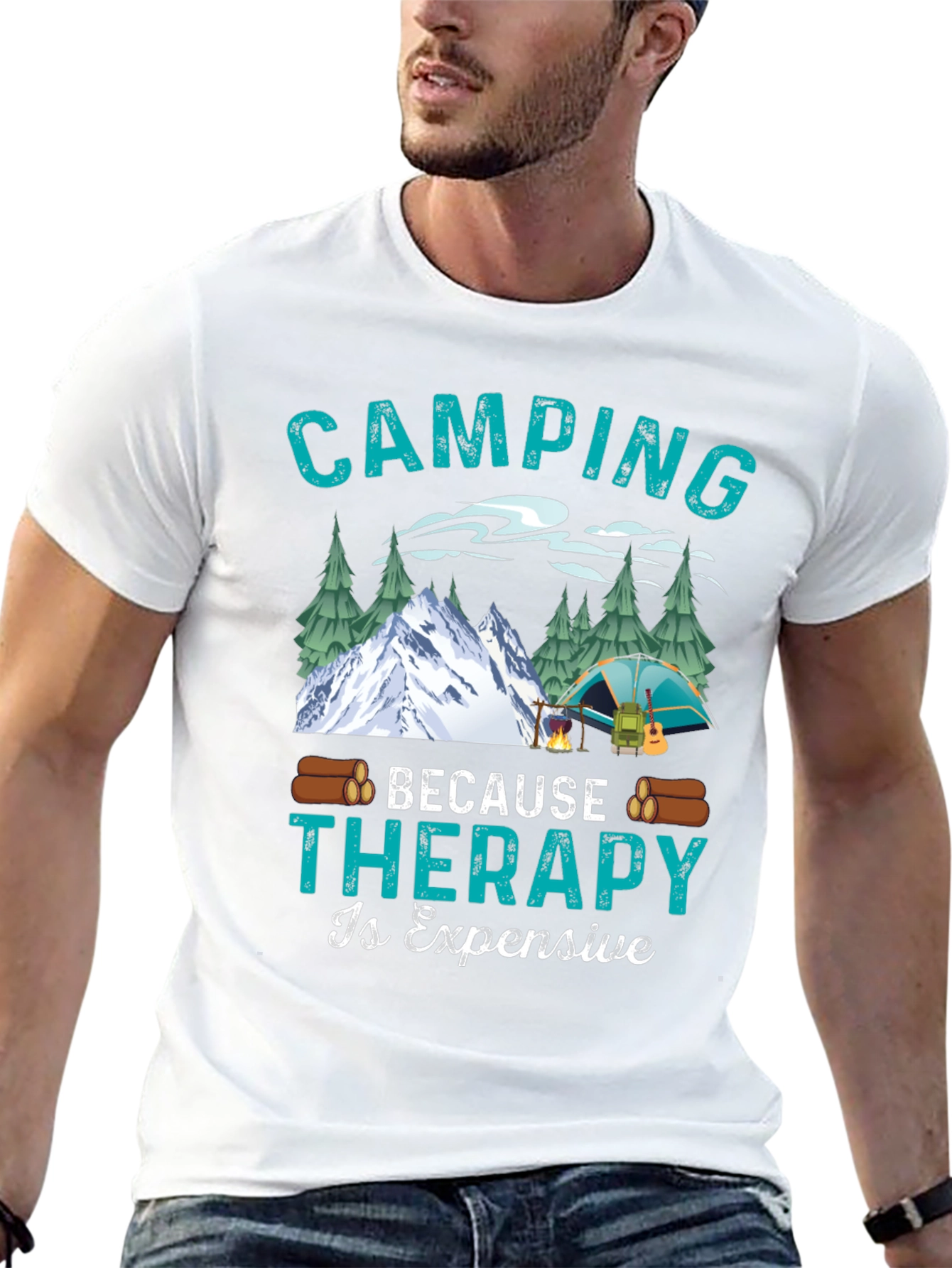 Camping Because Therapy Is Expensive T-Shirt