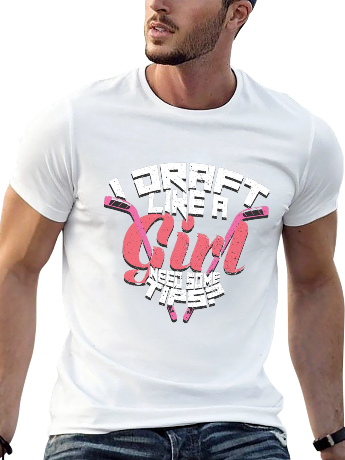 I Draft Like A Girl Hockey T-Shirt