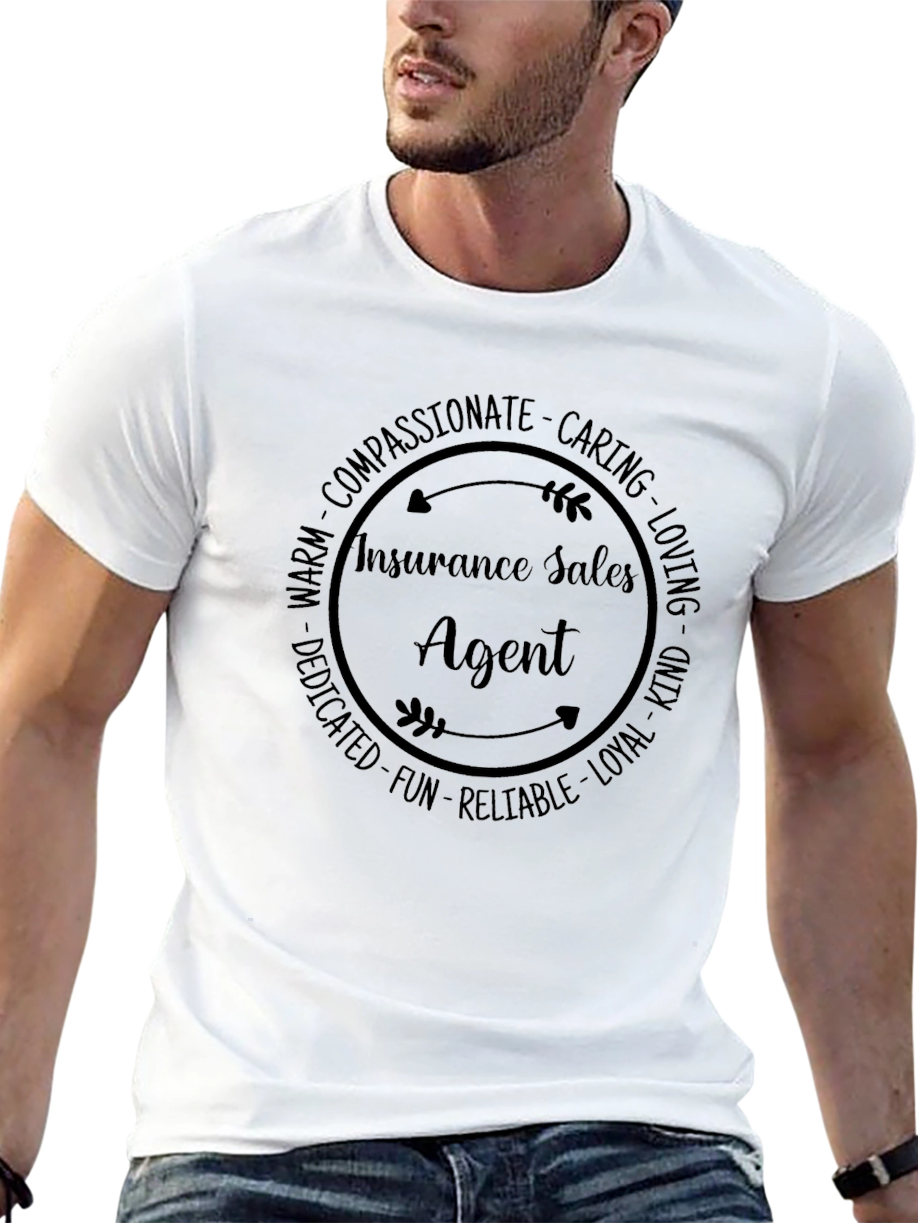 Insurance Sales Agent T-Shirt - Compassionate Caring Loving