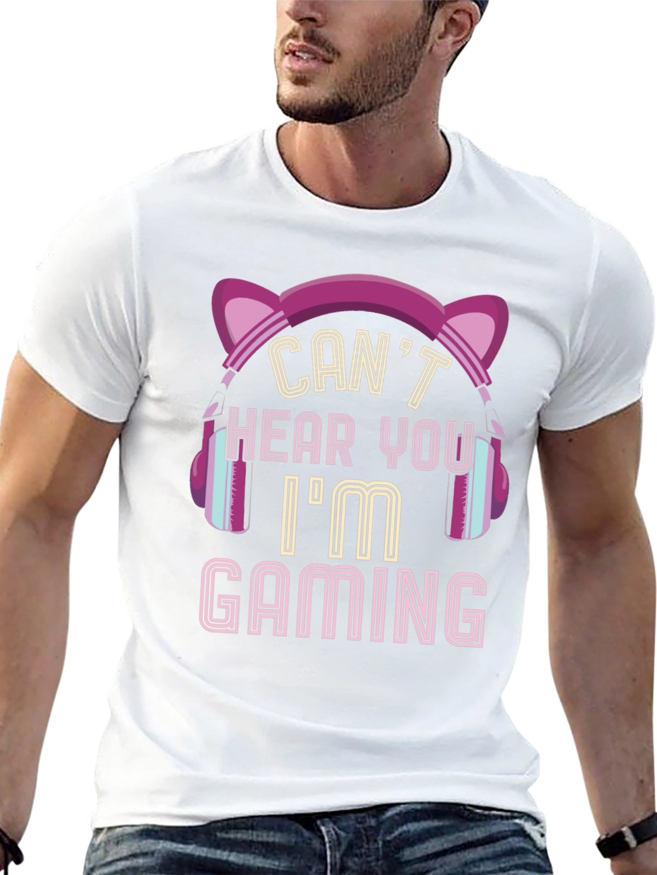 Gamer T-Shirt - Cant Hear You Im Gaming