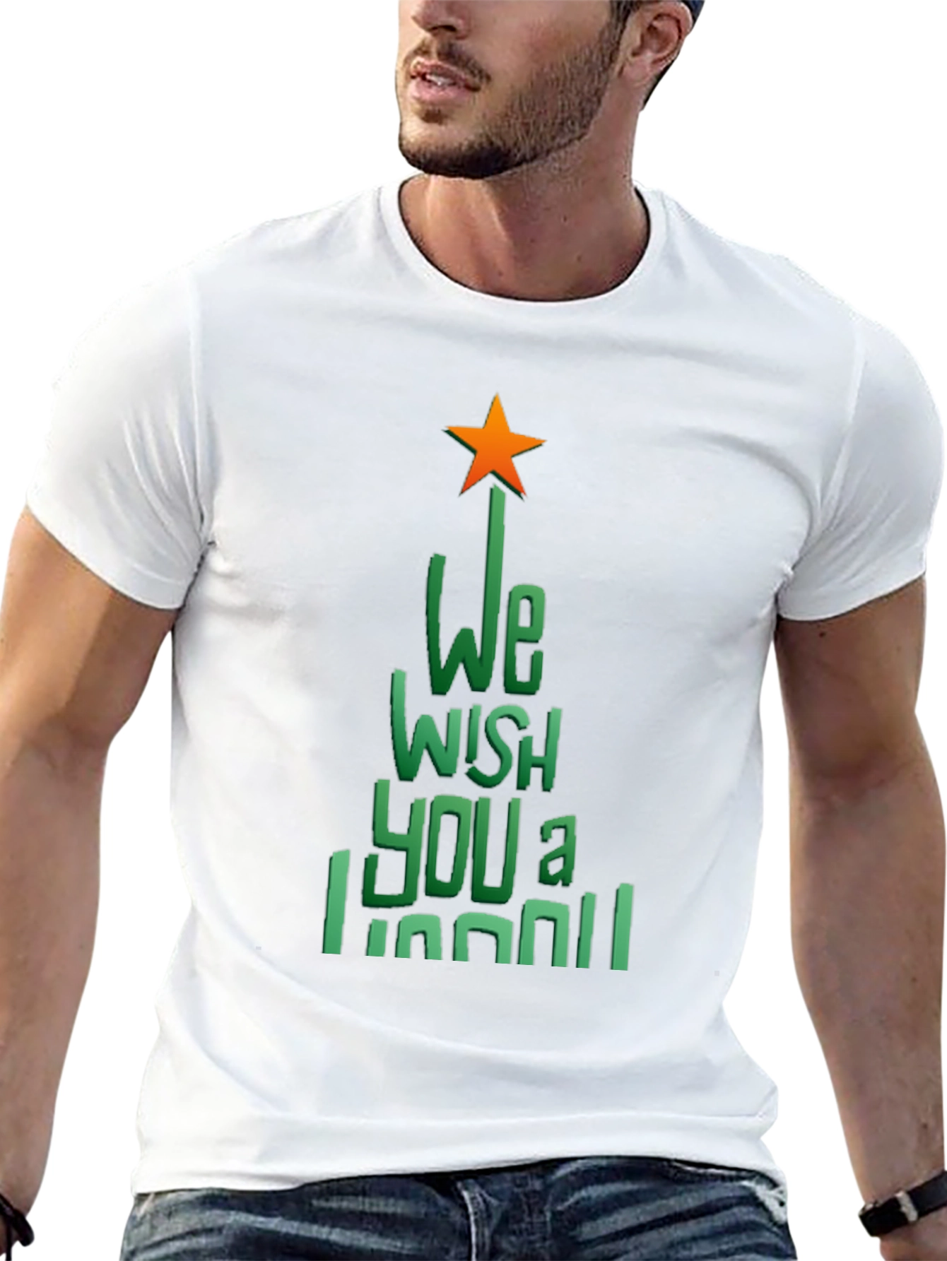 Festive Christmas Tree Graphic Tee - Holiday Cheer