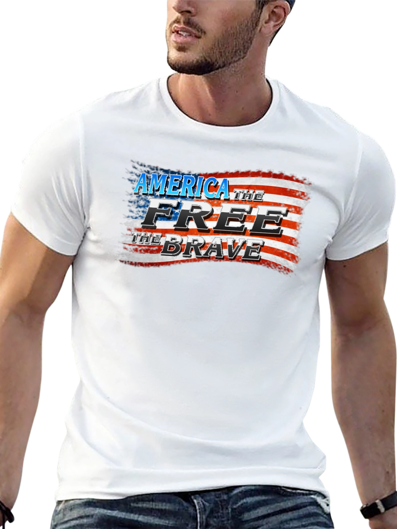 America the Free & Brave Graphic Tee
