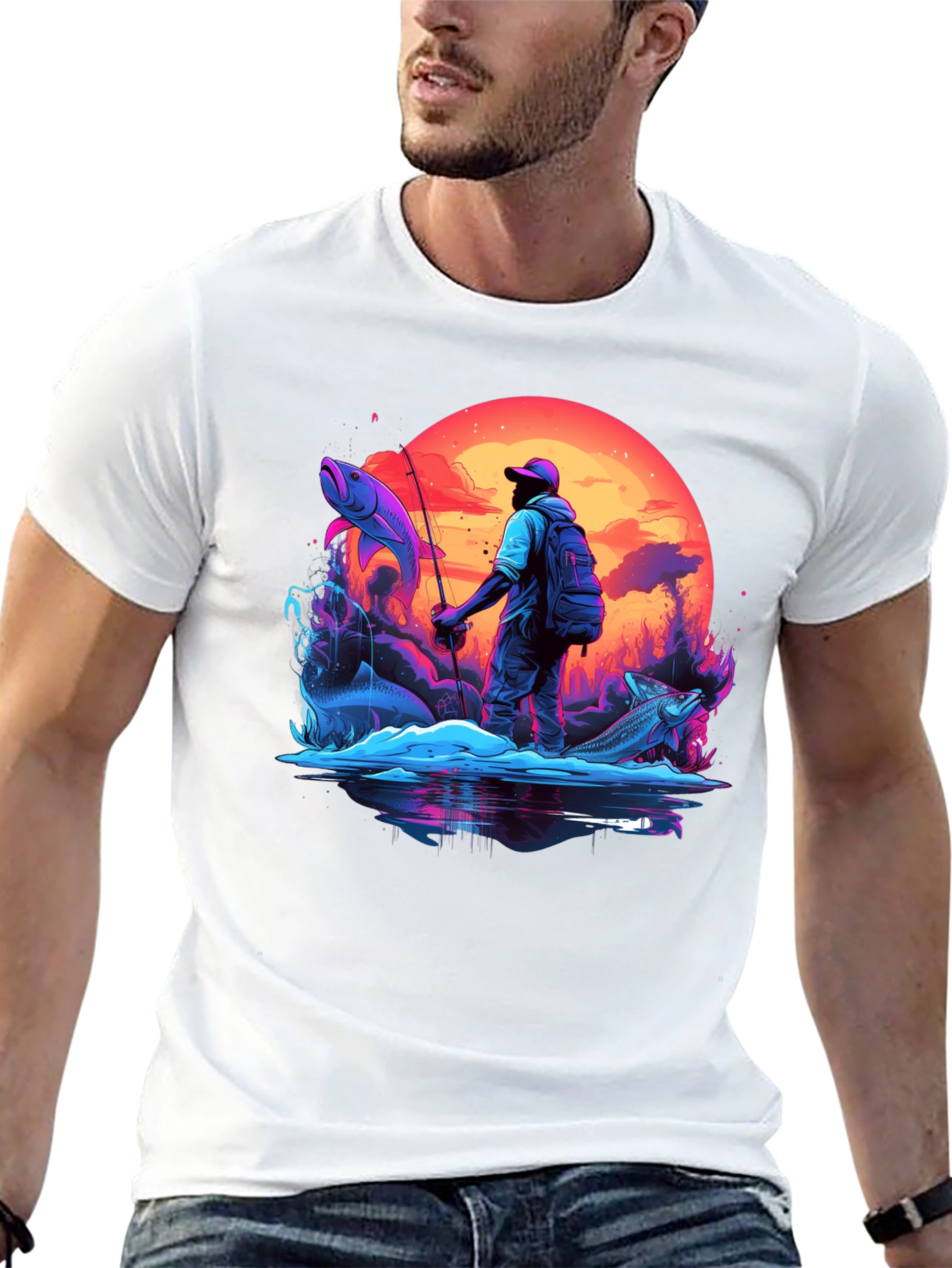 Fishing Graphic T-Shirt - Outdoor Adventure Tee