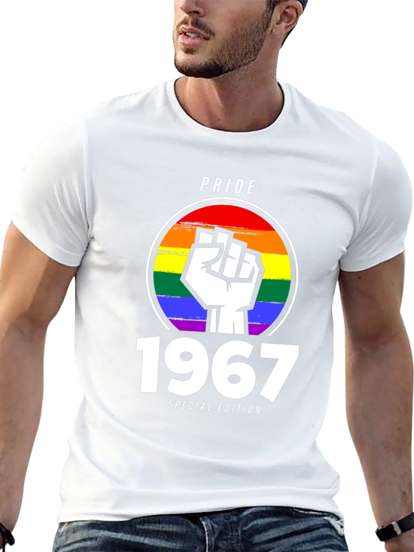 Pride 1967 Special Edition T-Shirt - LGBTQ+ Rainbow Fist