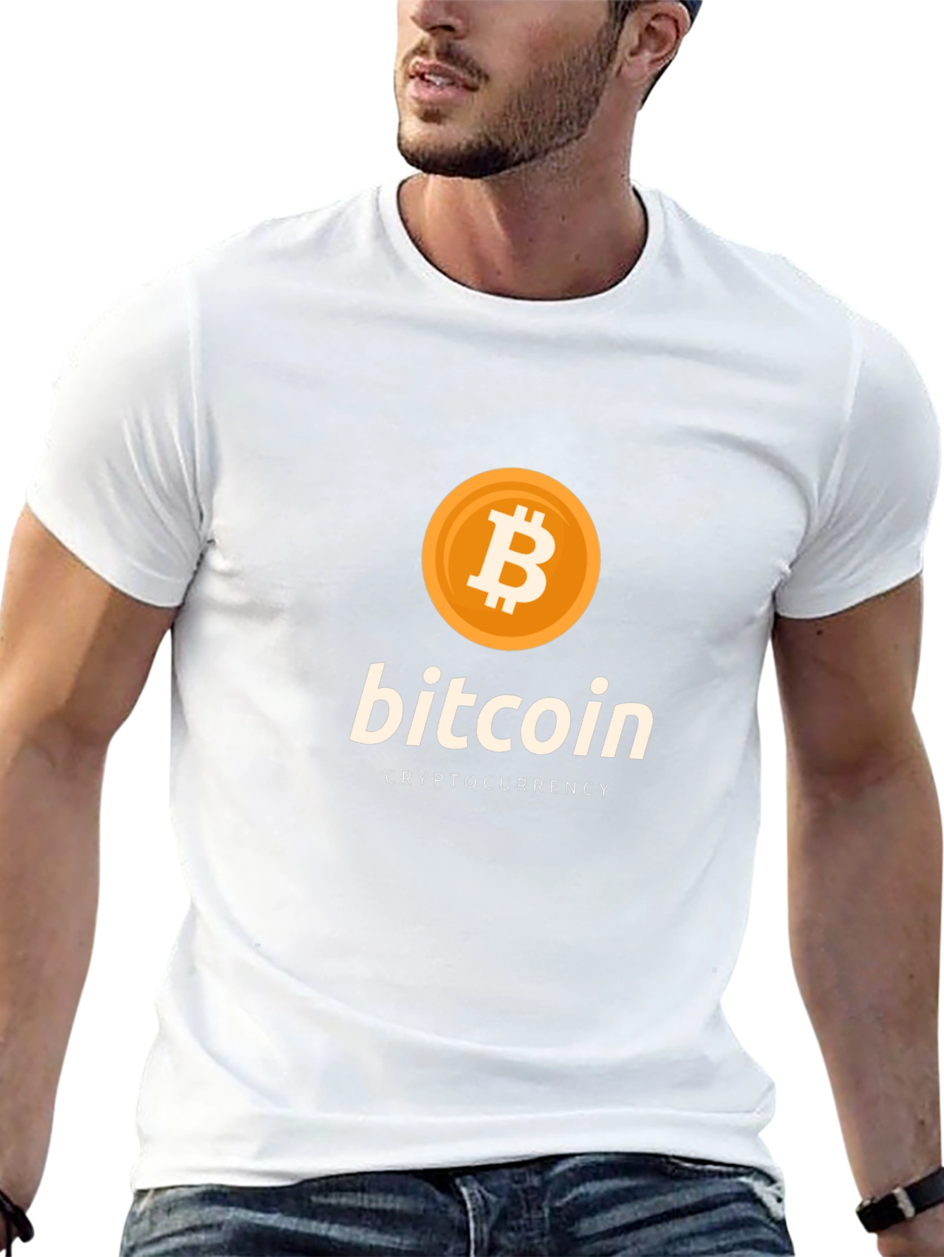 Bitcoin Cryptocurrency Graphic T-Shirt