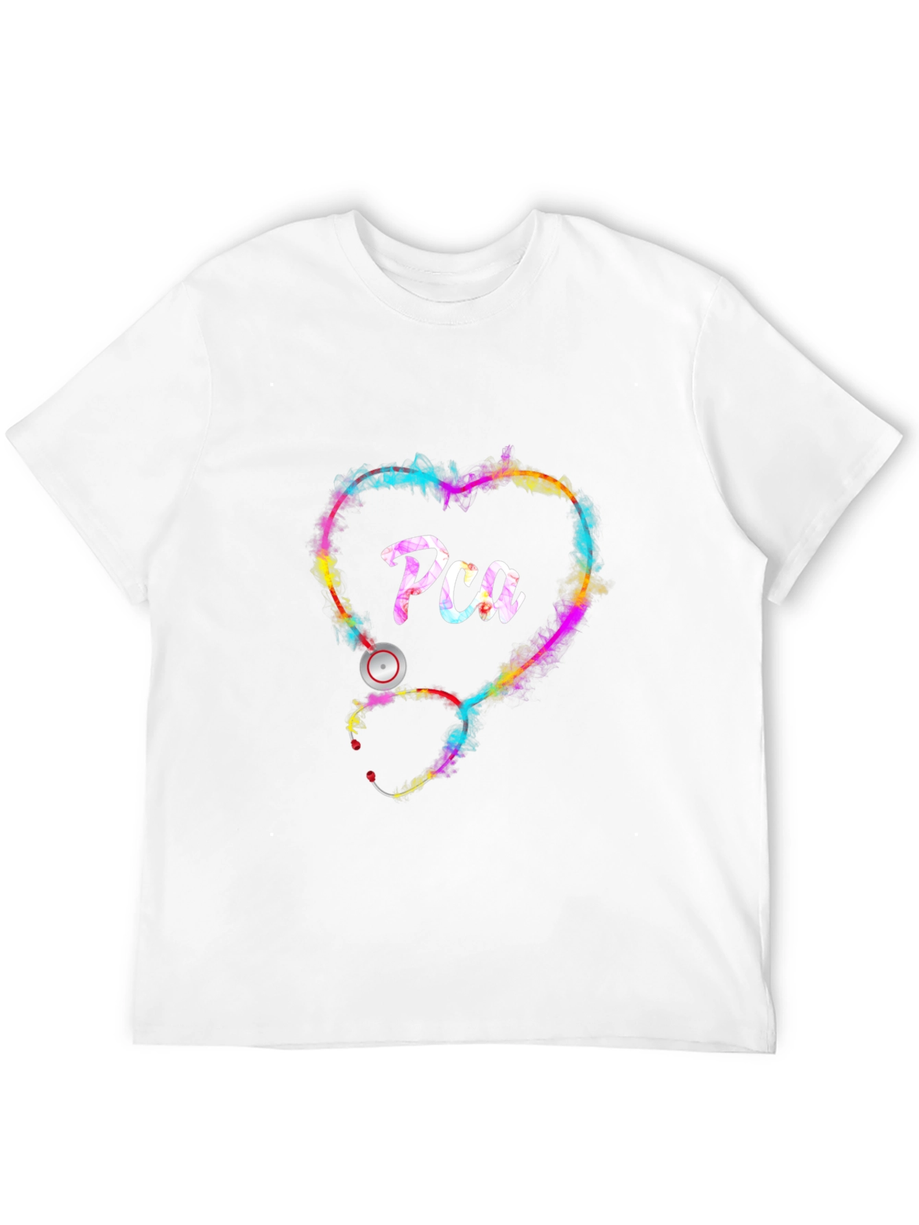 PCA Heart Stethoscope Graphic Tee - Black