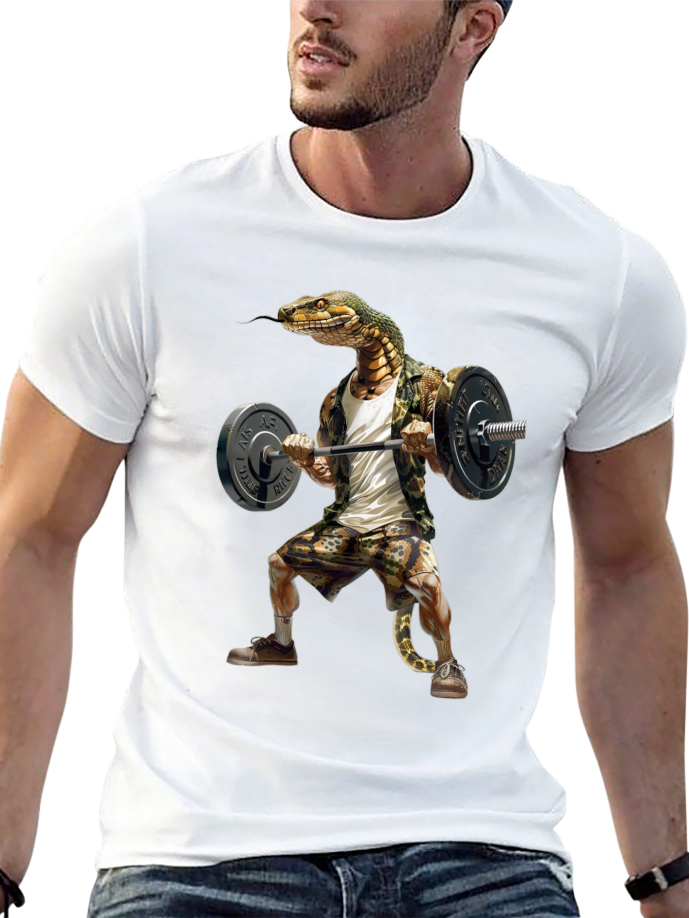 Snake Gym T-Shirt - Funny Fitness Apparel
