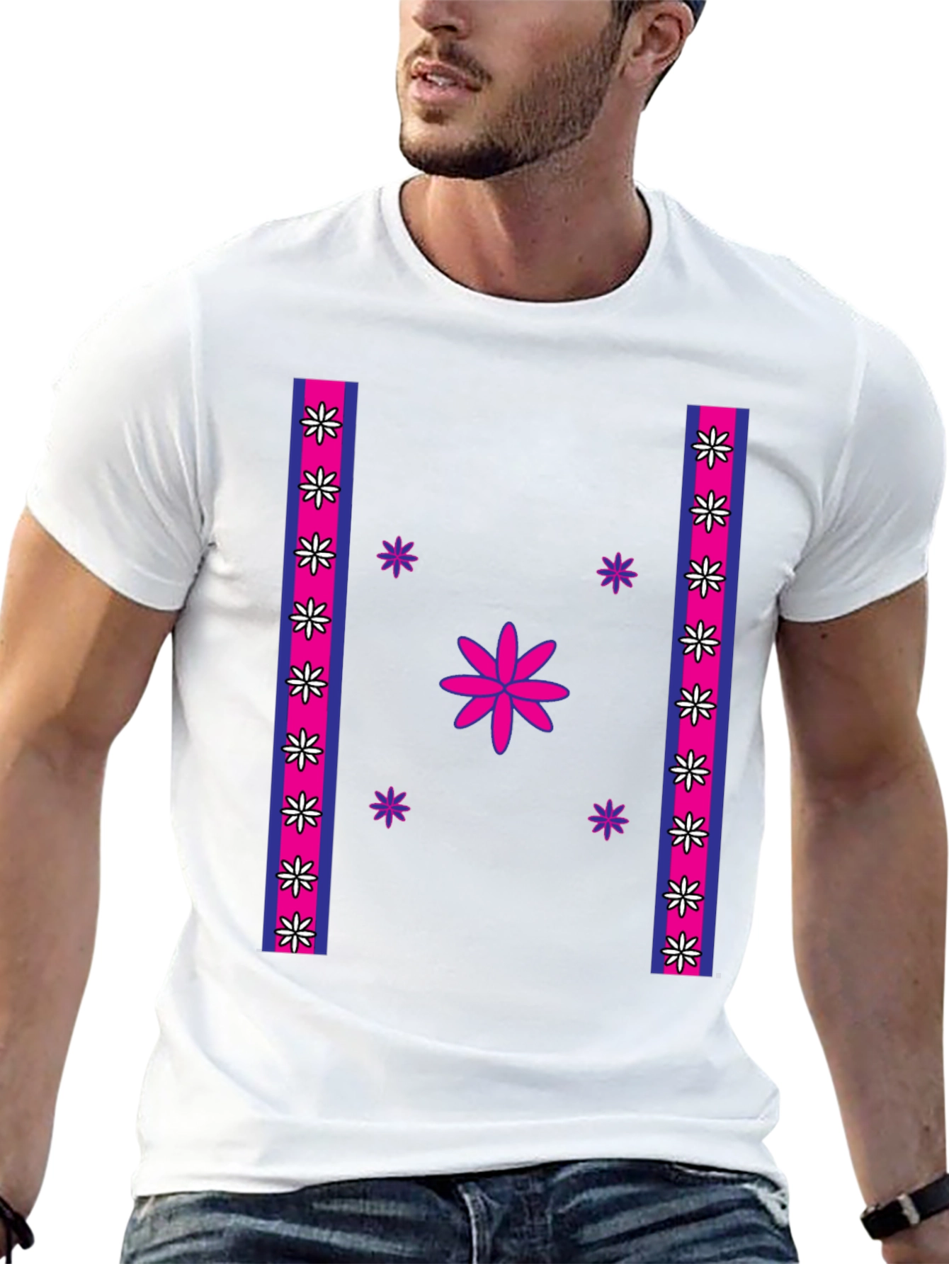 Floral Accent T-Shirt