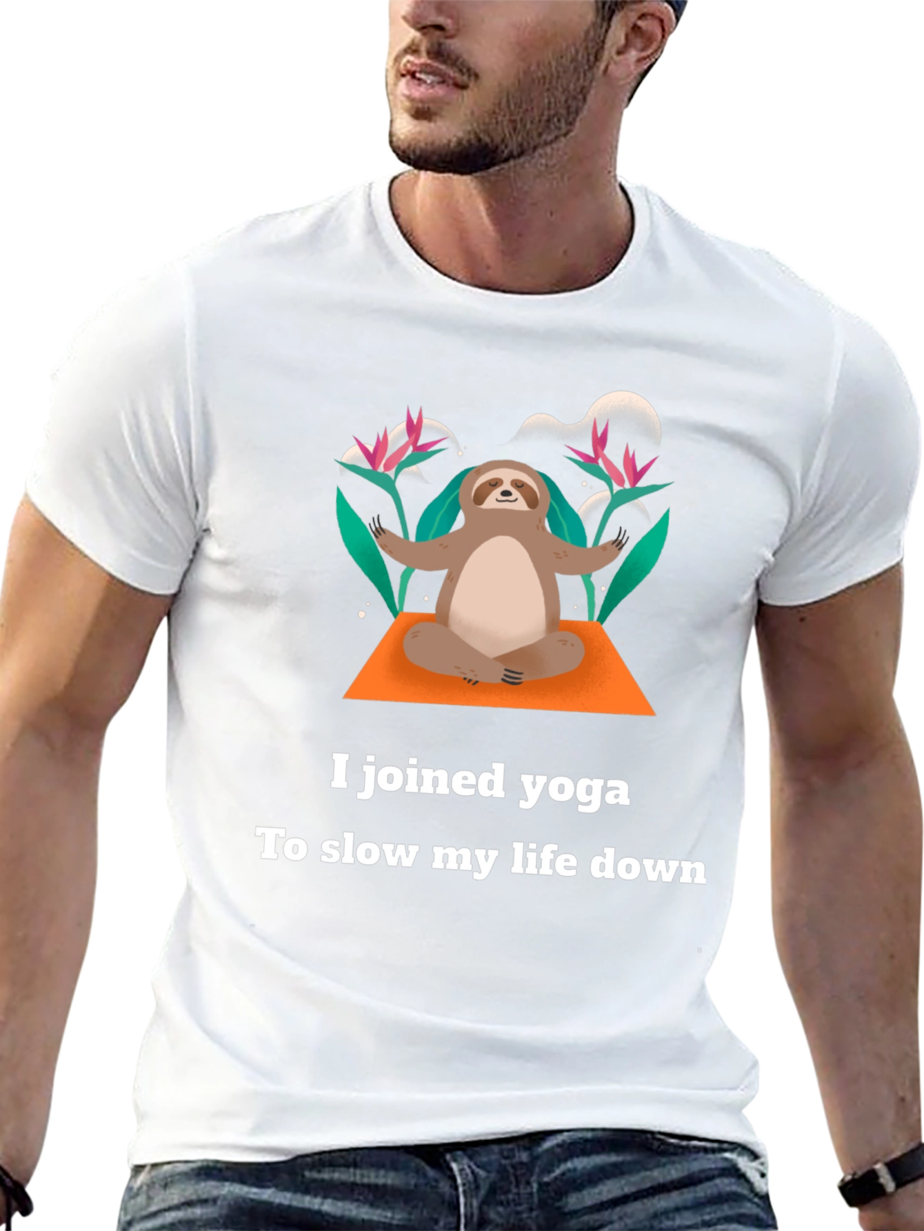 Yoga Sloth T-Shirt - Slow Down & Relax